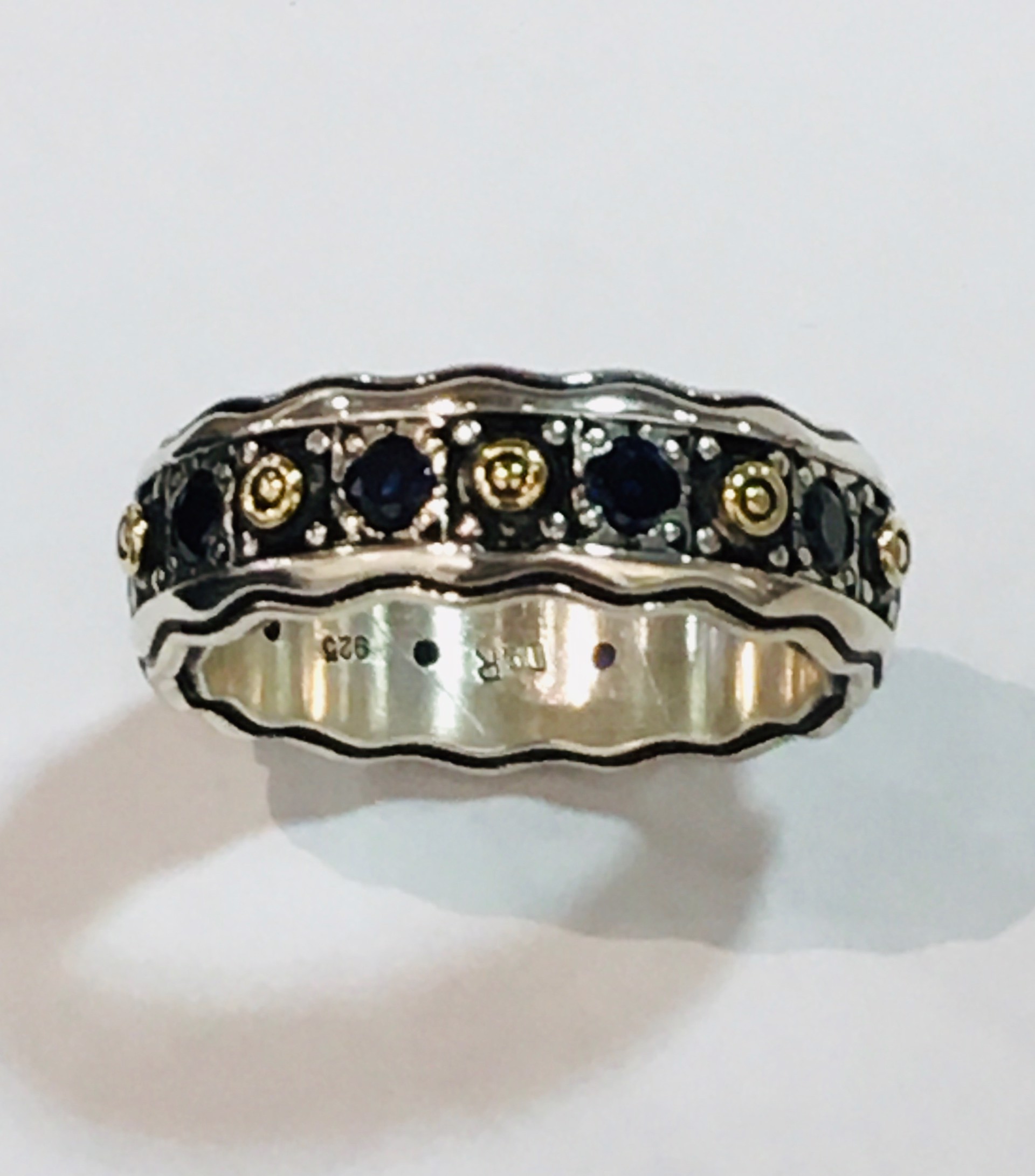 Ring with Sapphires by DAVID & RONNIE