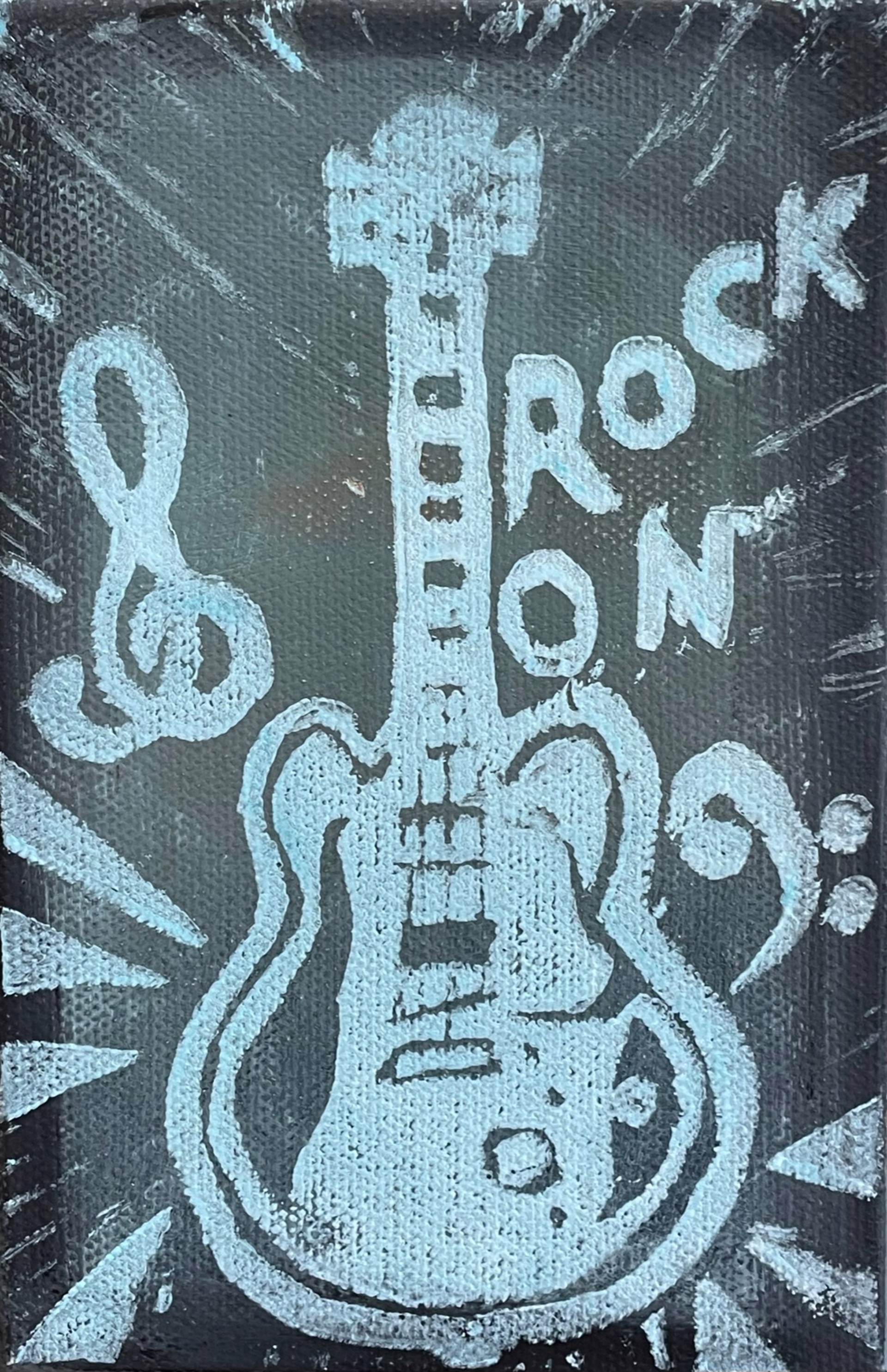 Rock On Canvas 3 by Keri Davis