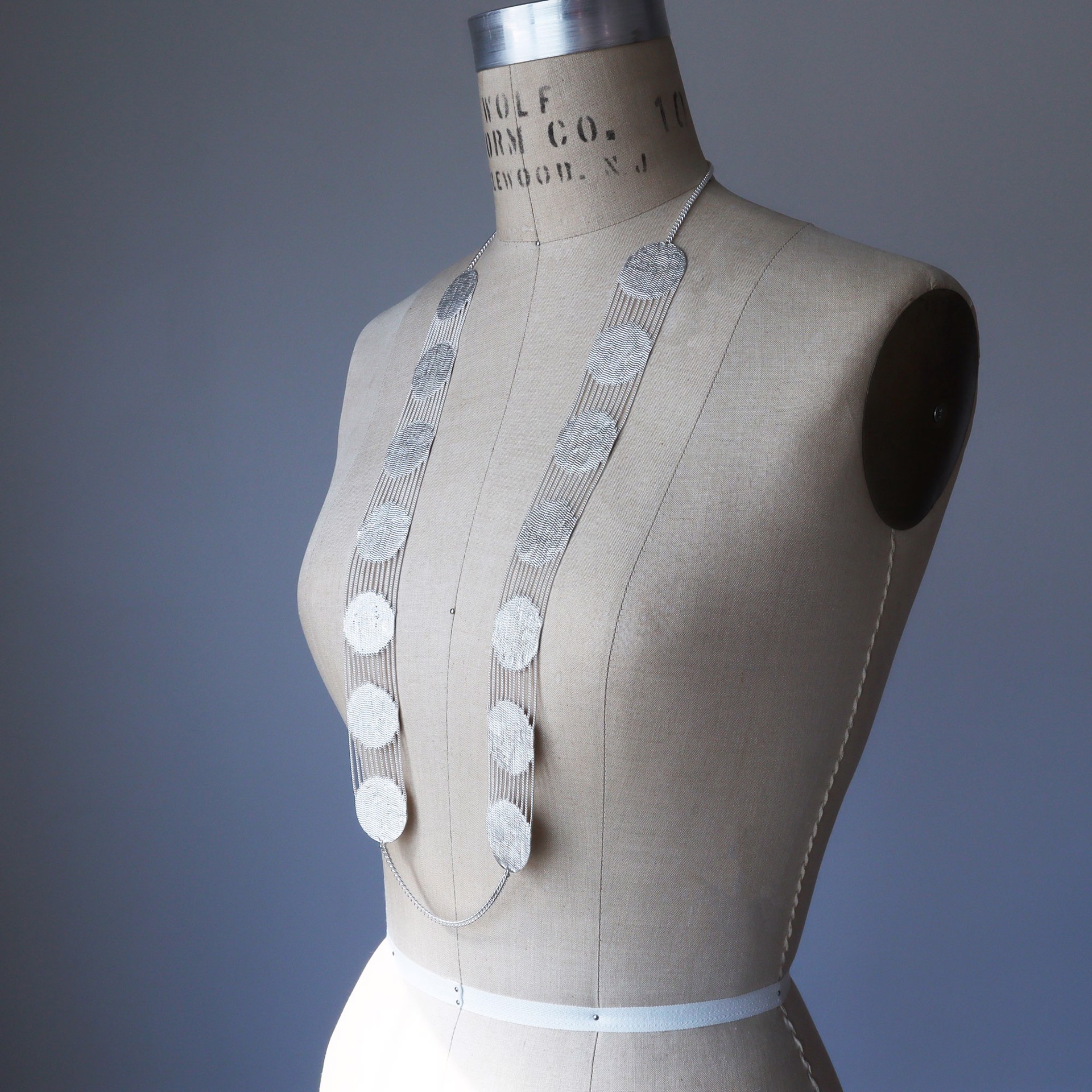 Disks Necklace by Hannah Keefe