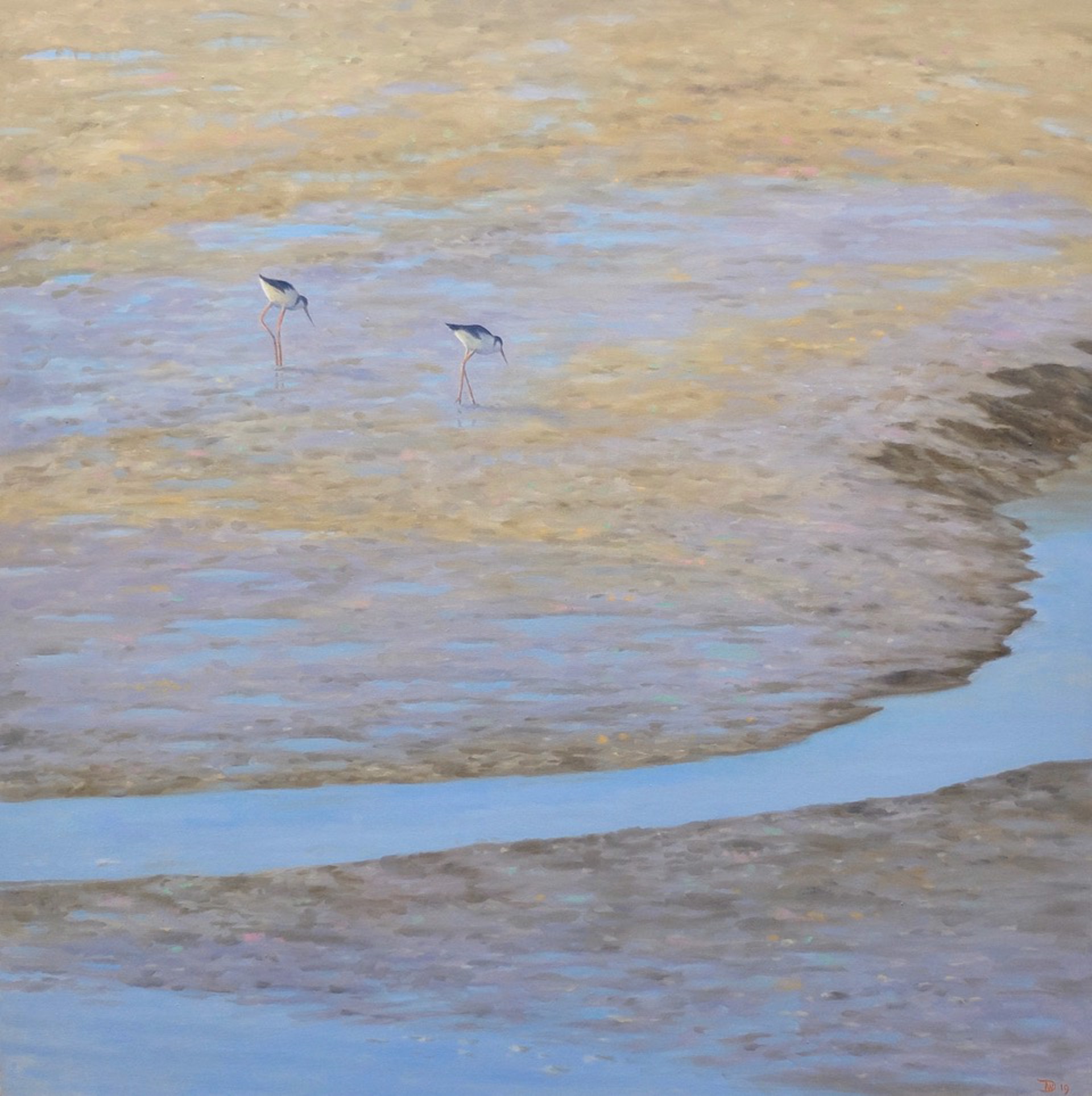 Two Shore Birds by Willard Dixon