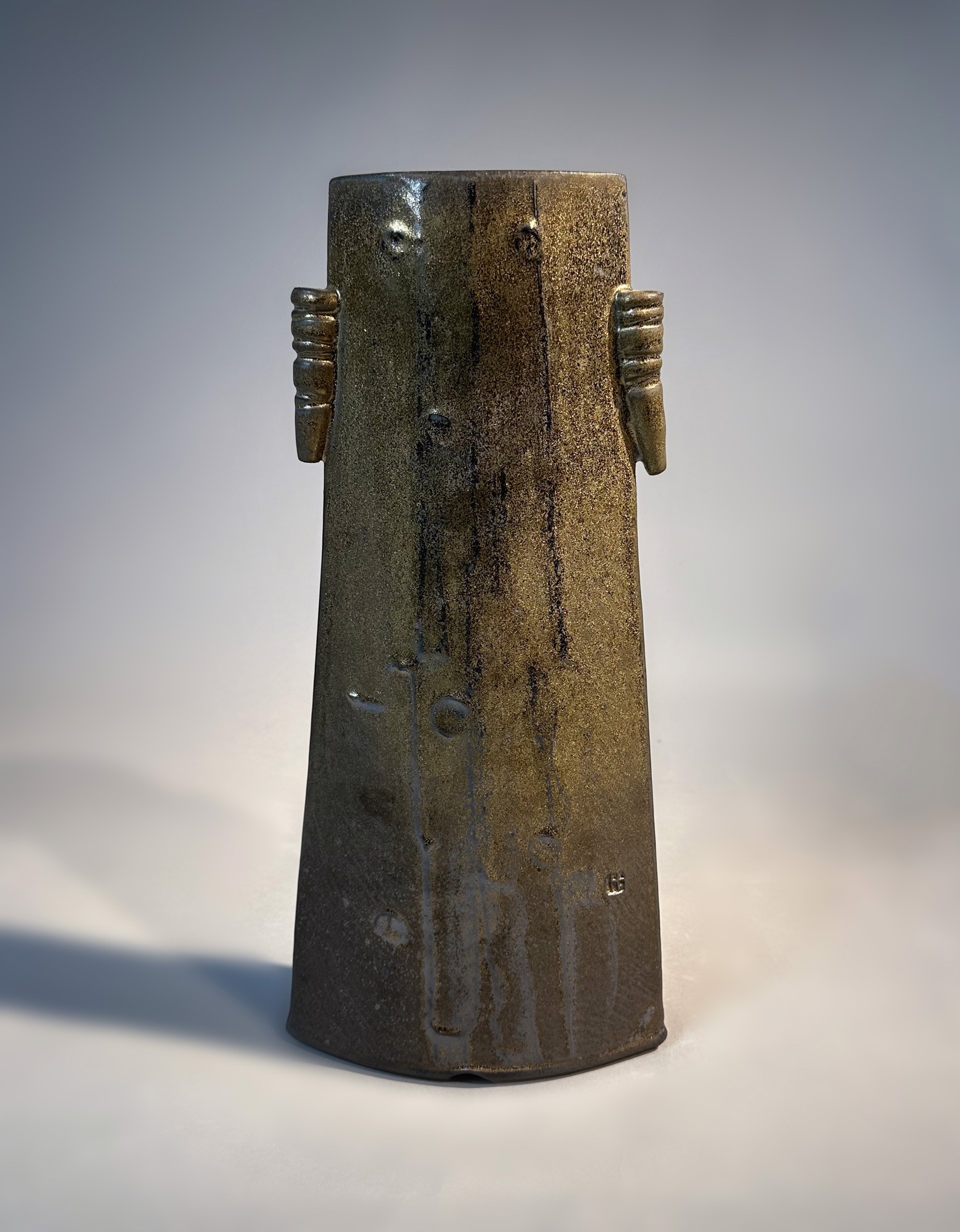 Tall Envelope Vase (Bronze) by Patrick Horsley