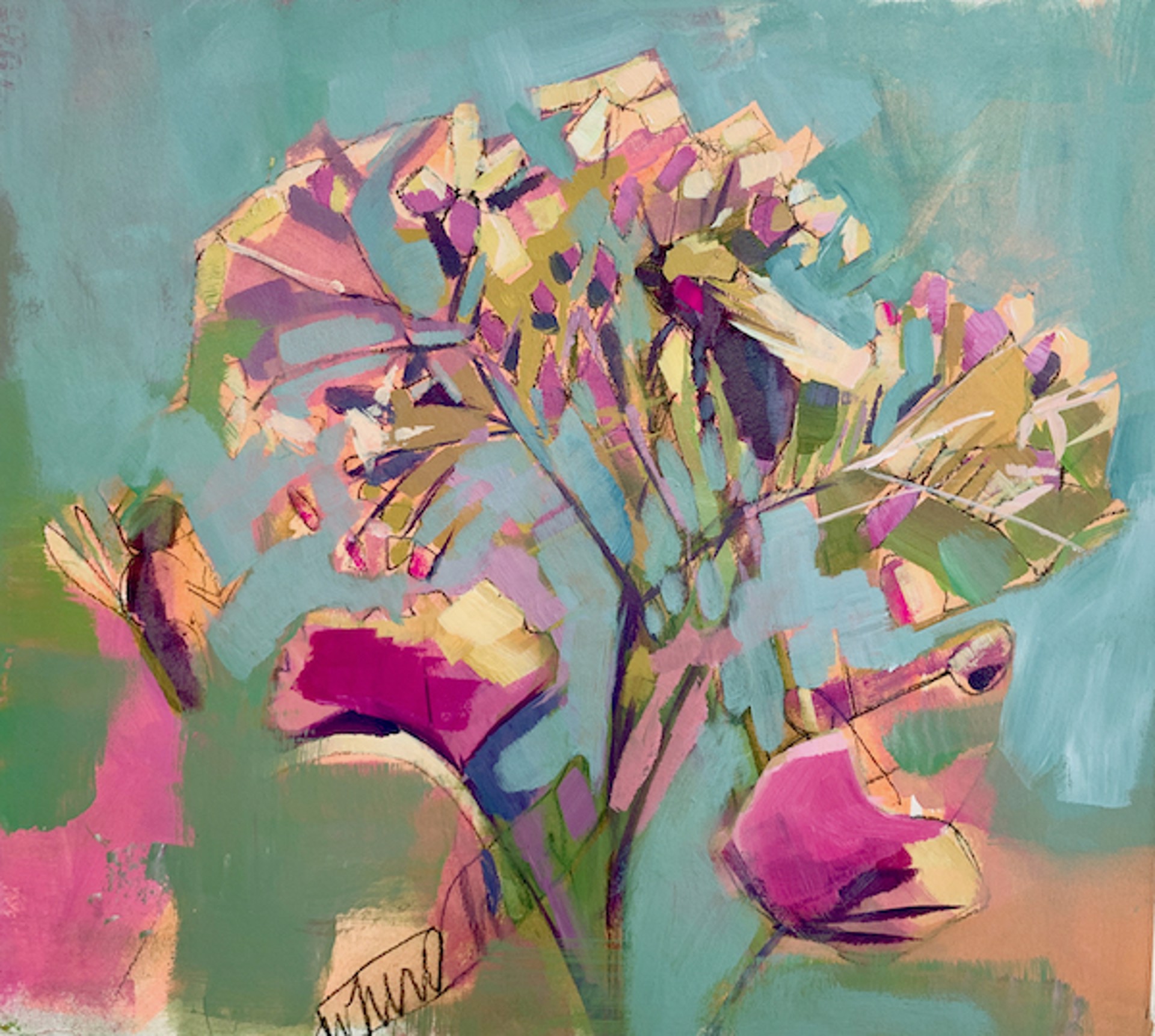 Buzzing Flowers by Jessica Cook