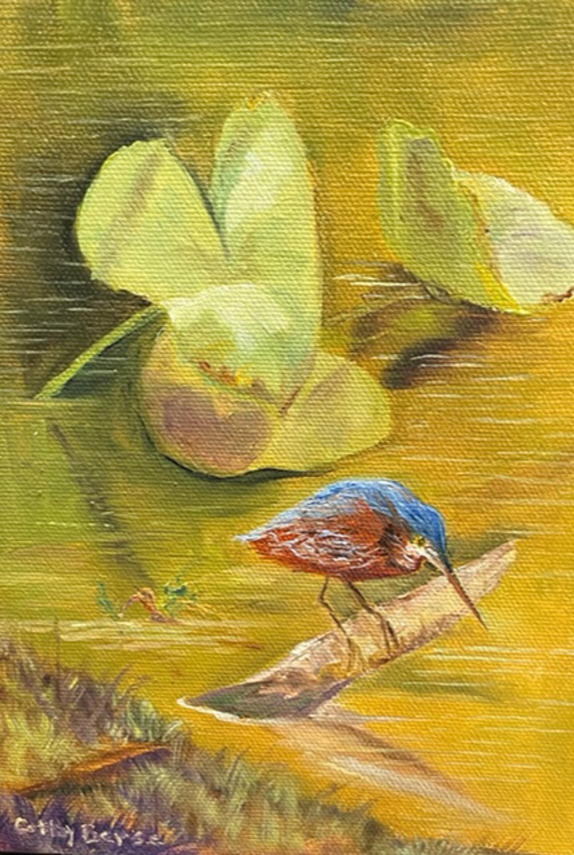 Little Green Heron - SOLD by Cathy Berse