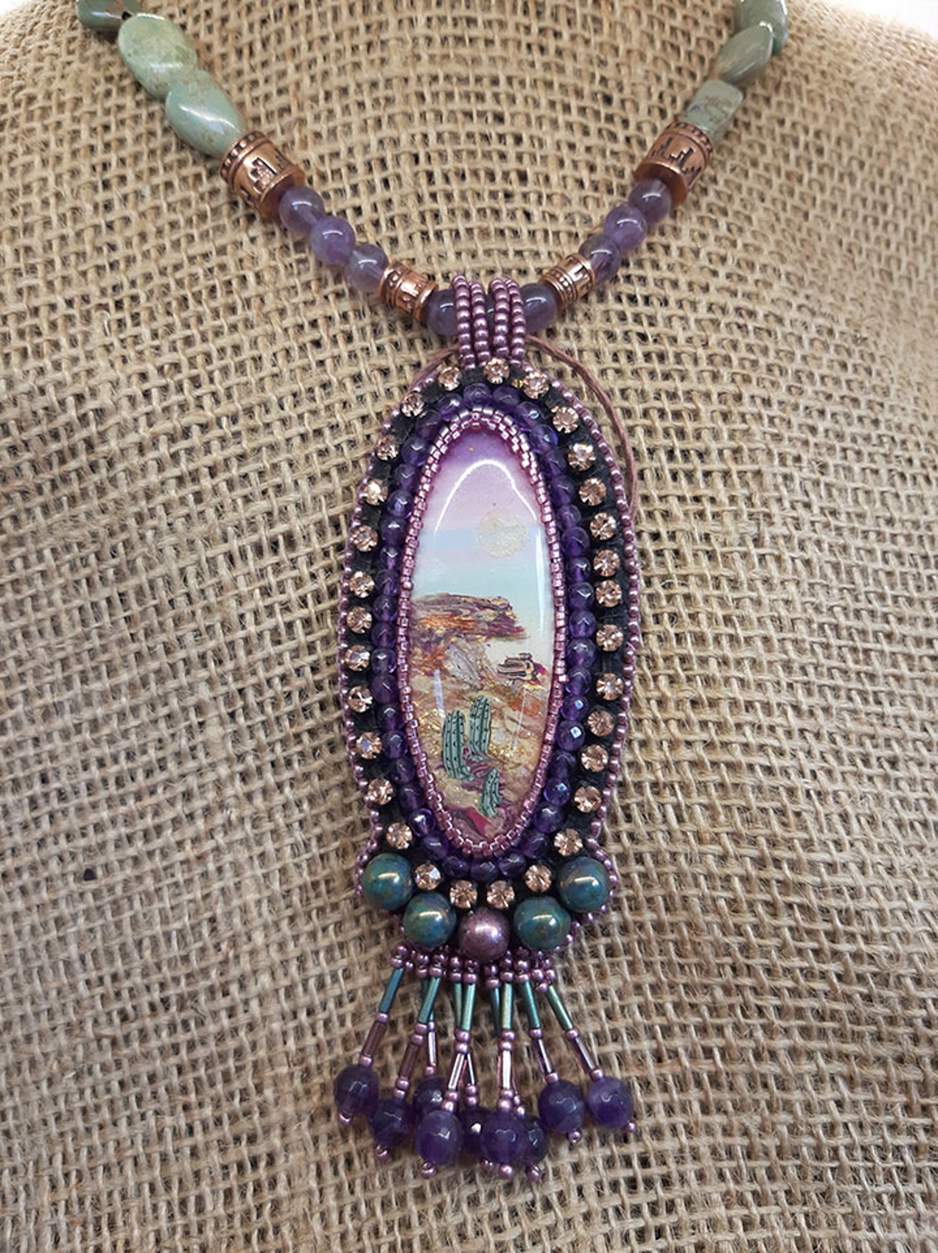 BG 284 Enchanted Desert Necklace by Beverly Gholson