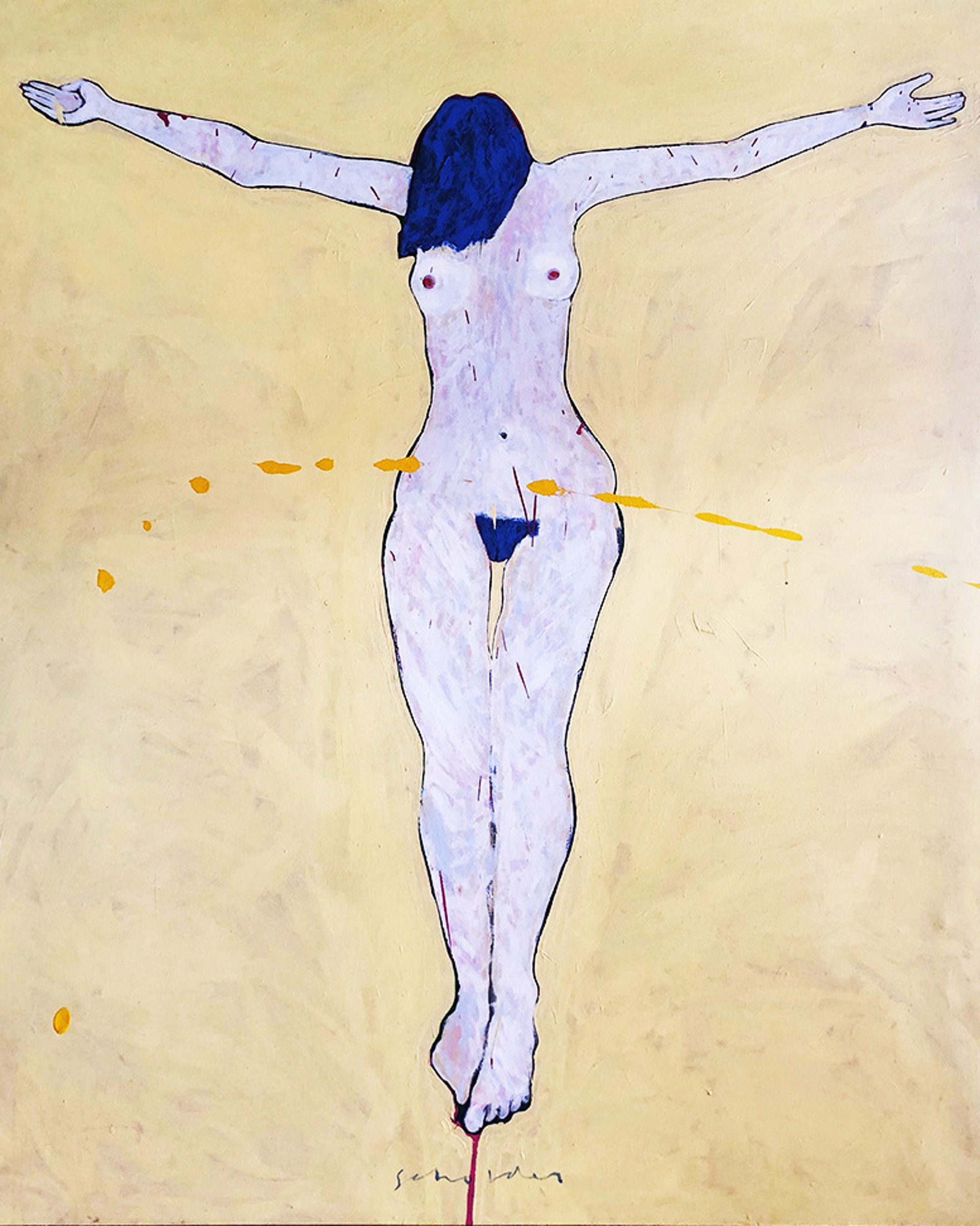 Crucified Woman #1 by Fritz Scholder