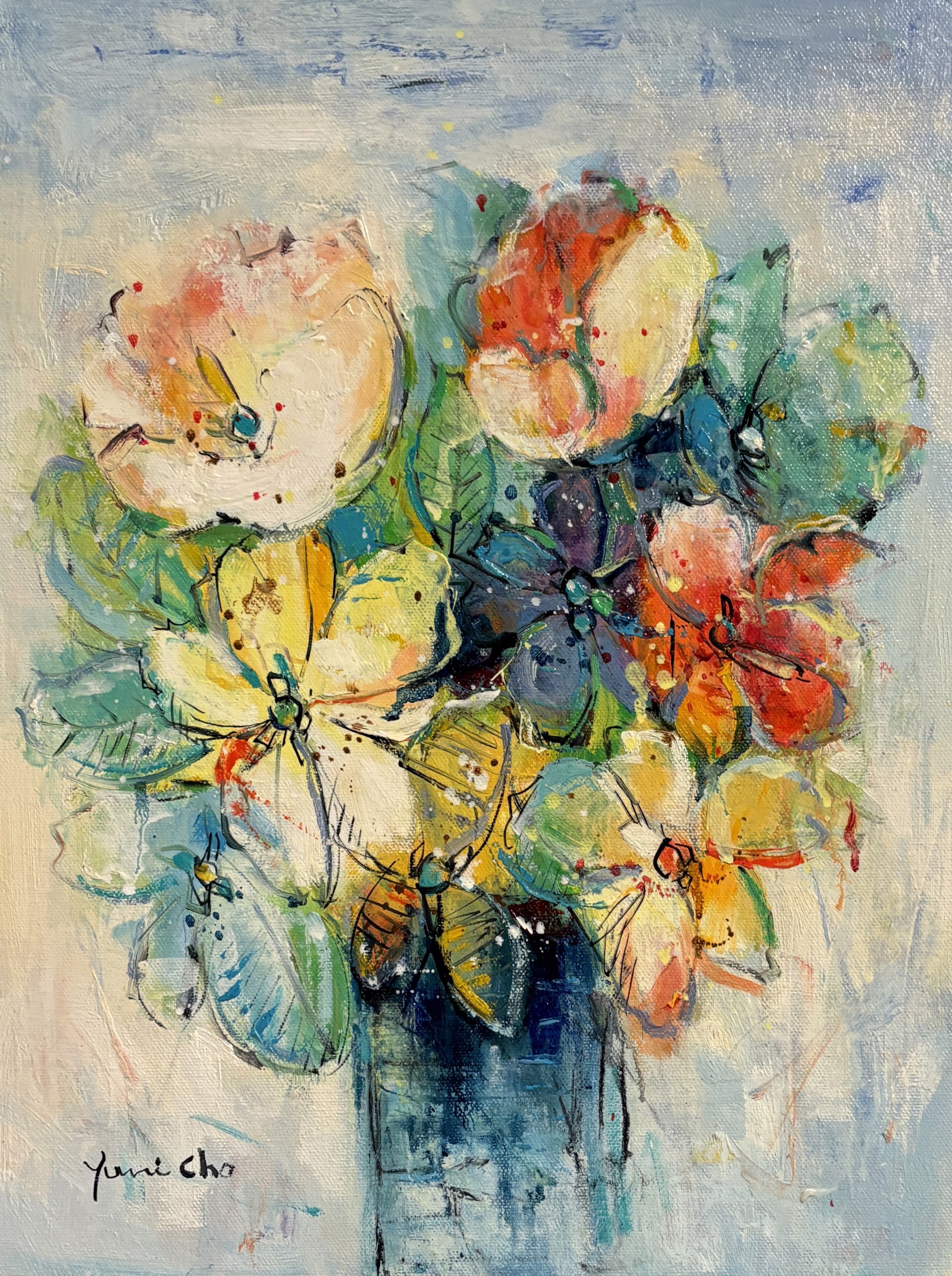 FLOWERS IN A VASE III by YUNI CHO