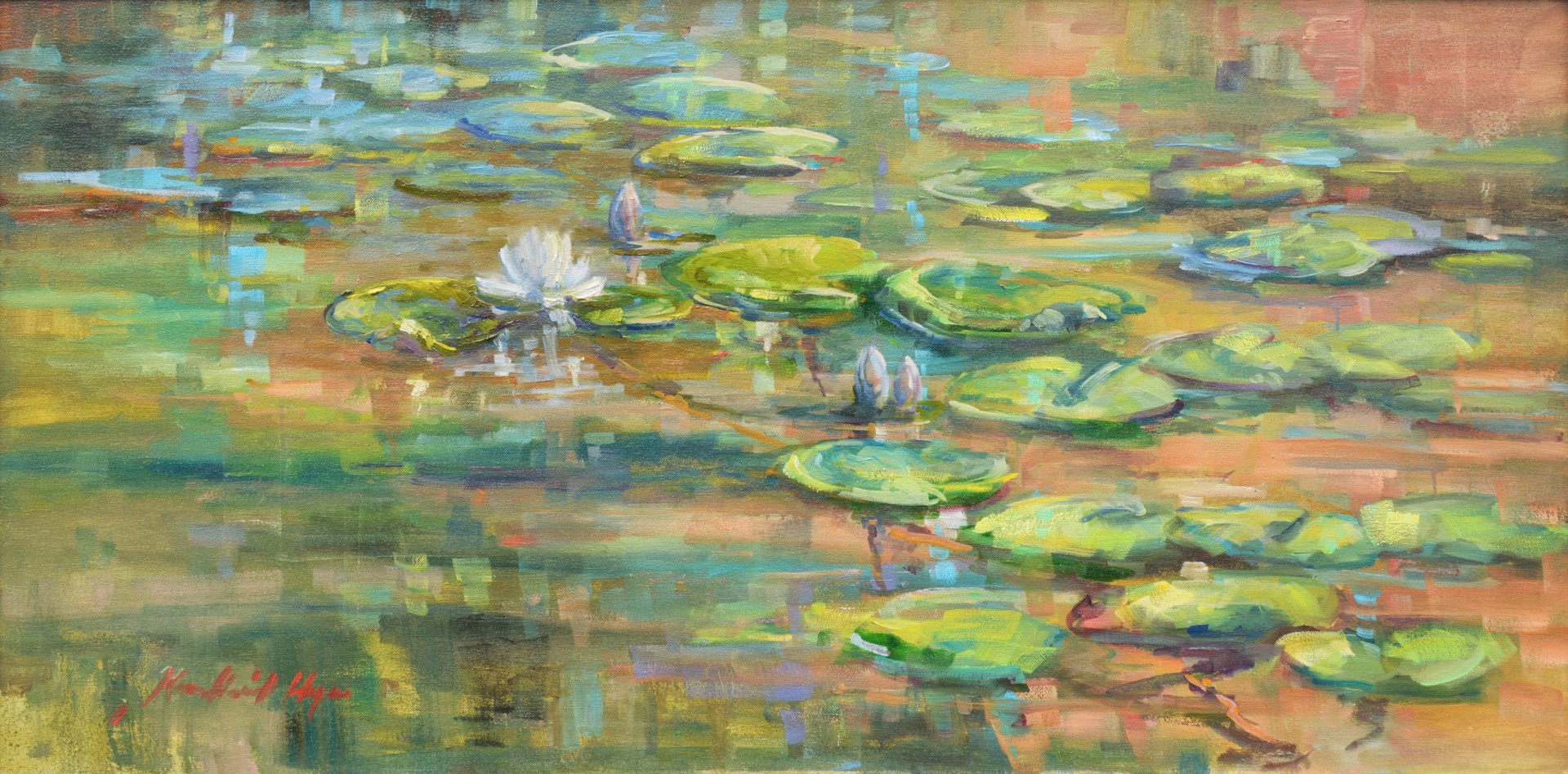 Water Lilies in the Morning by Karen Hewitt Hagan