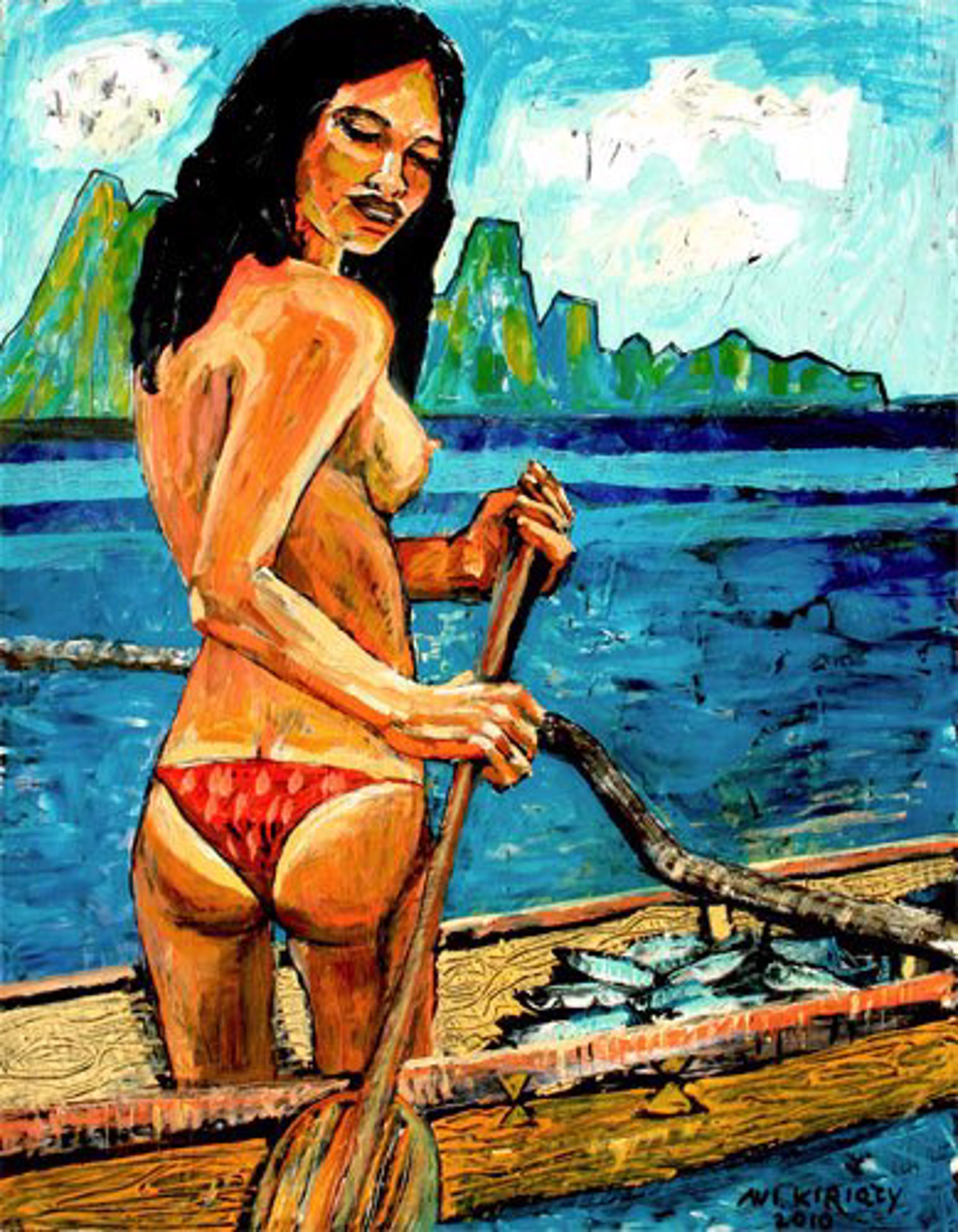 Fishing Maid by Avi Kiriaty