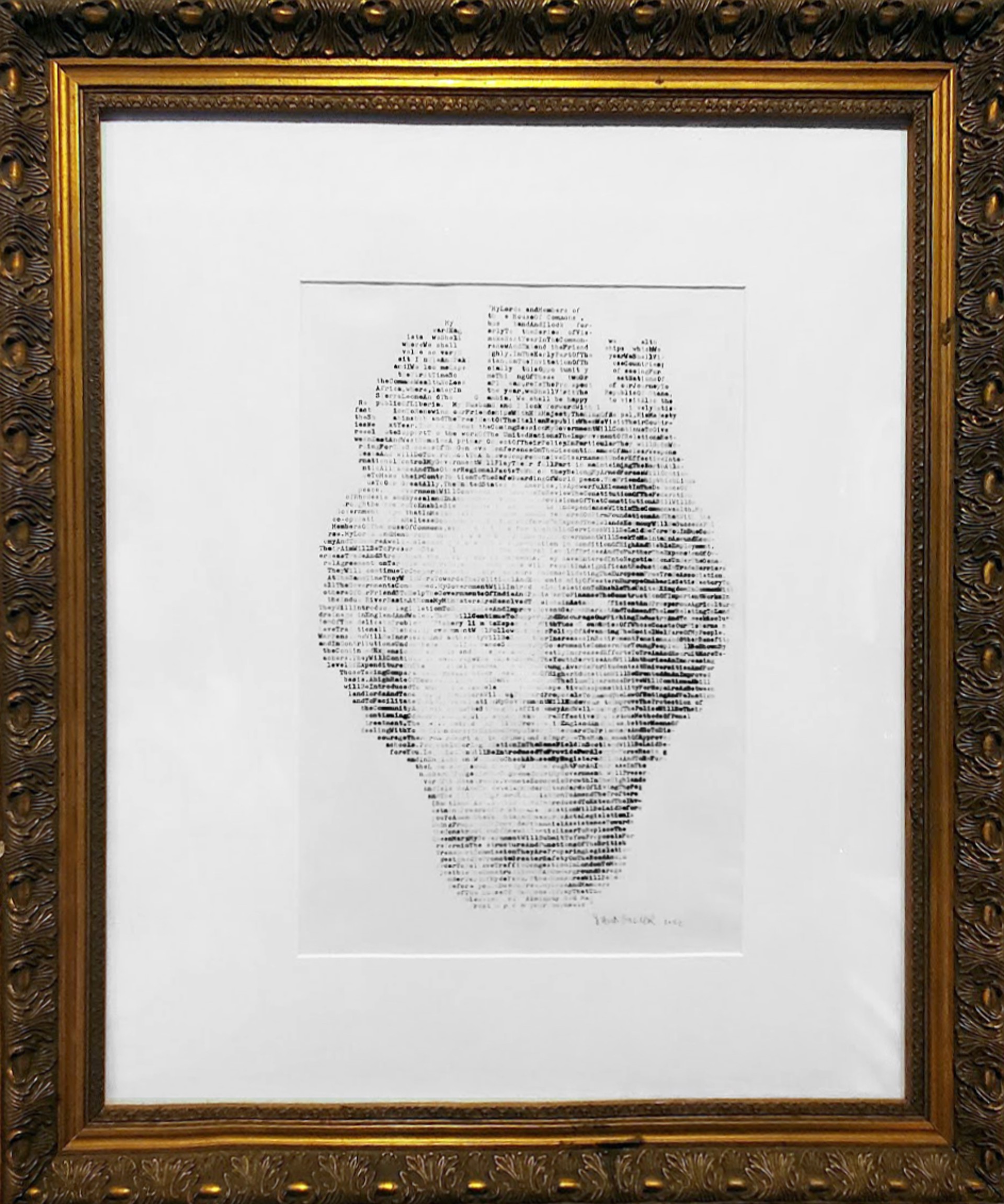 Queen Elizabeth II (Text: State Opening of Parliament, 4 November 1952) by David Hollier
