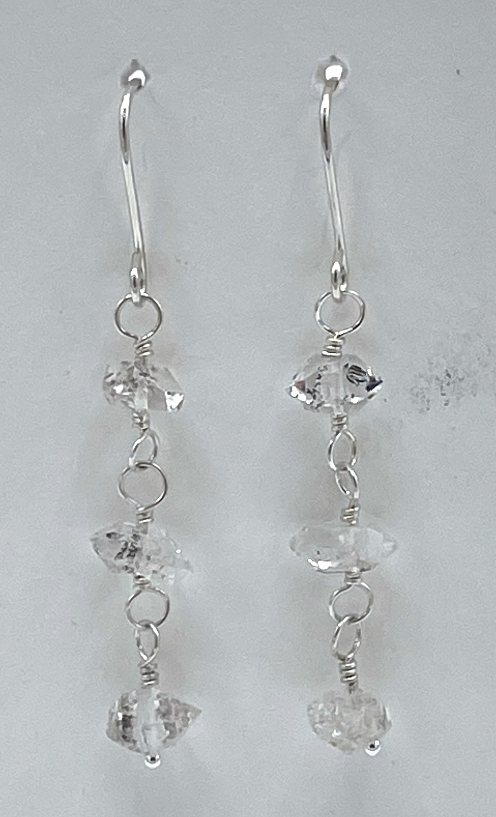 Herkimer Diamond Earrings by Emelie Hebert