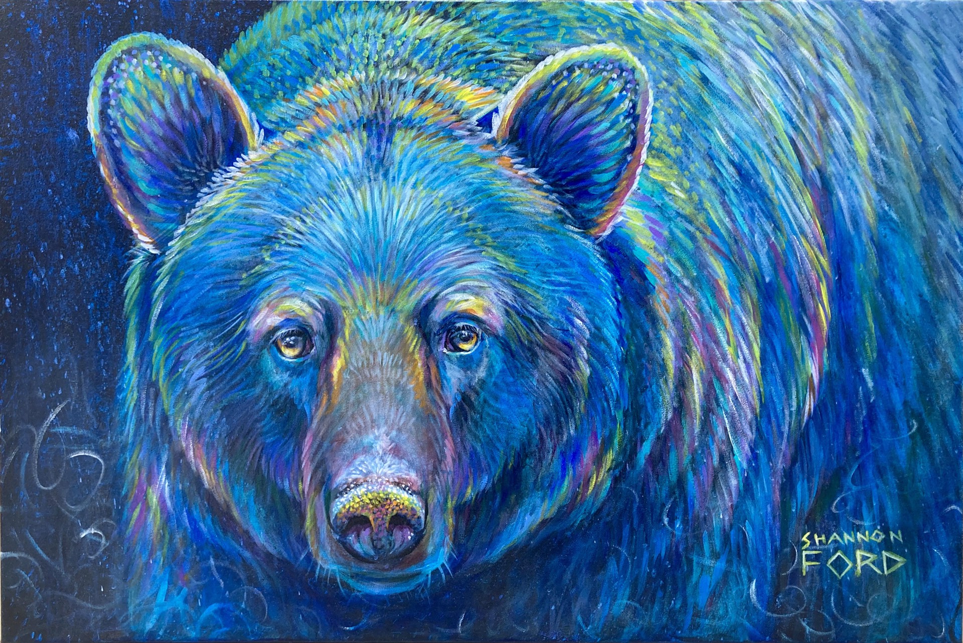 Blueish Bear by Shannon Ford