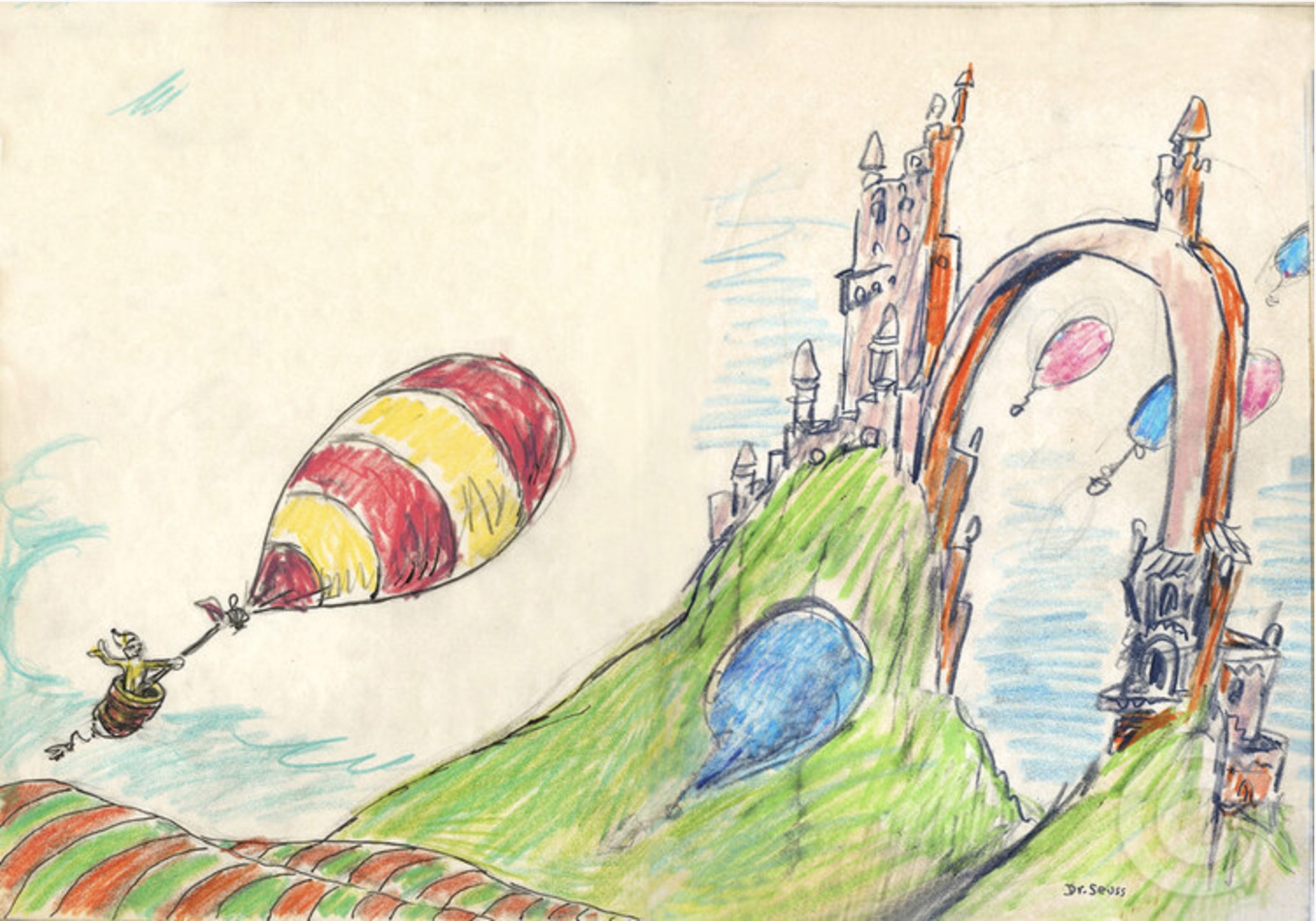 Soar to high heights - unframed by Dr. Seuss