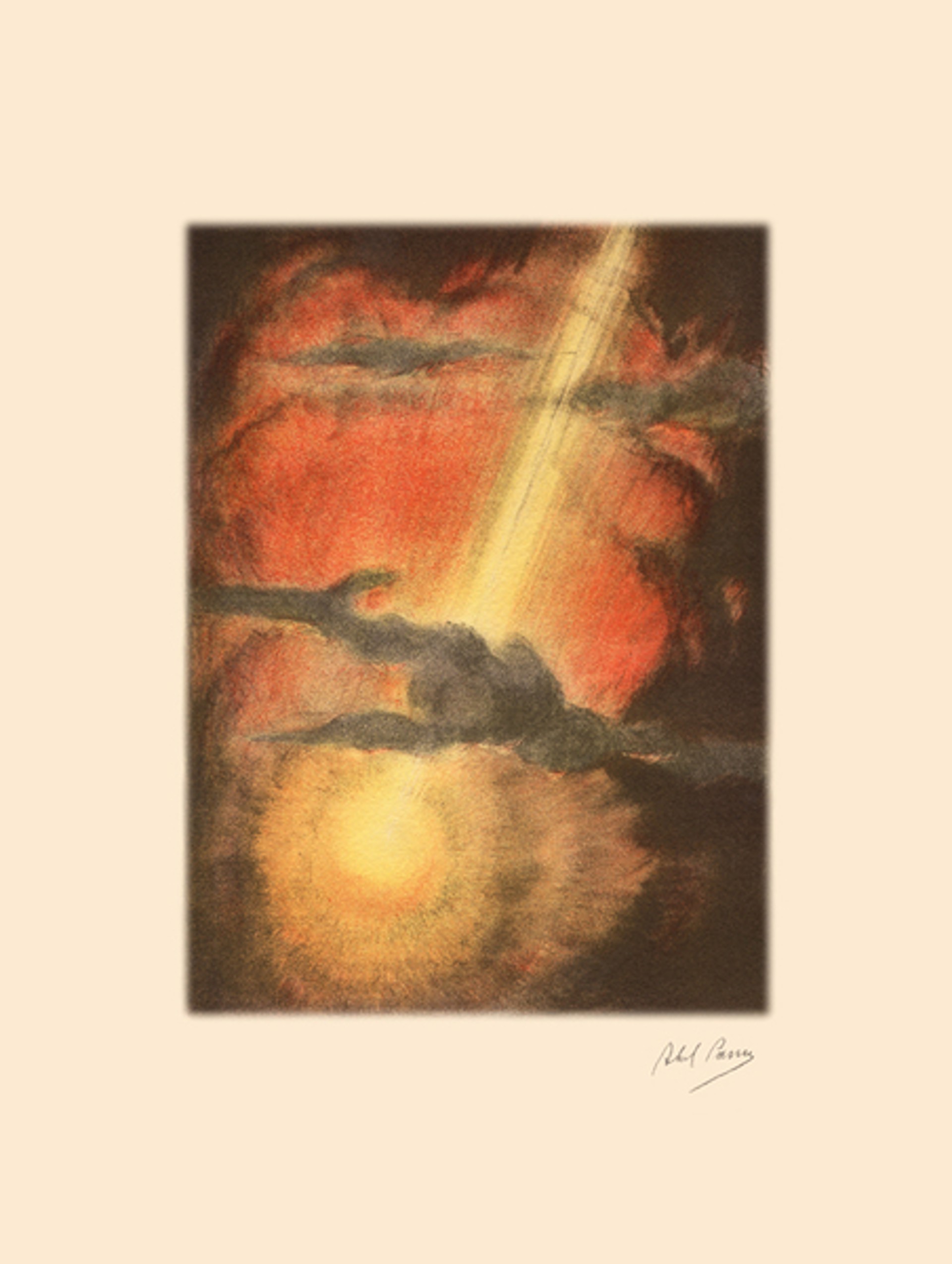 And God Created the Greater Light from the Genesis Portfolio by Abel Pann