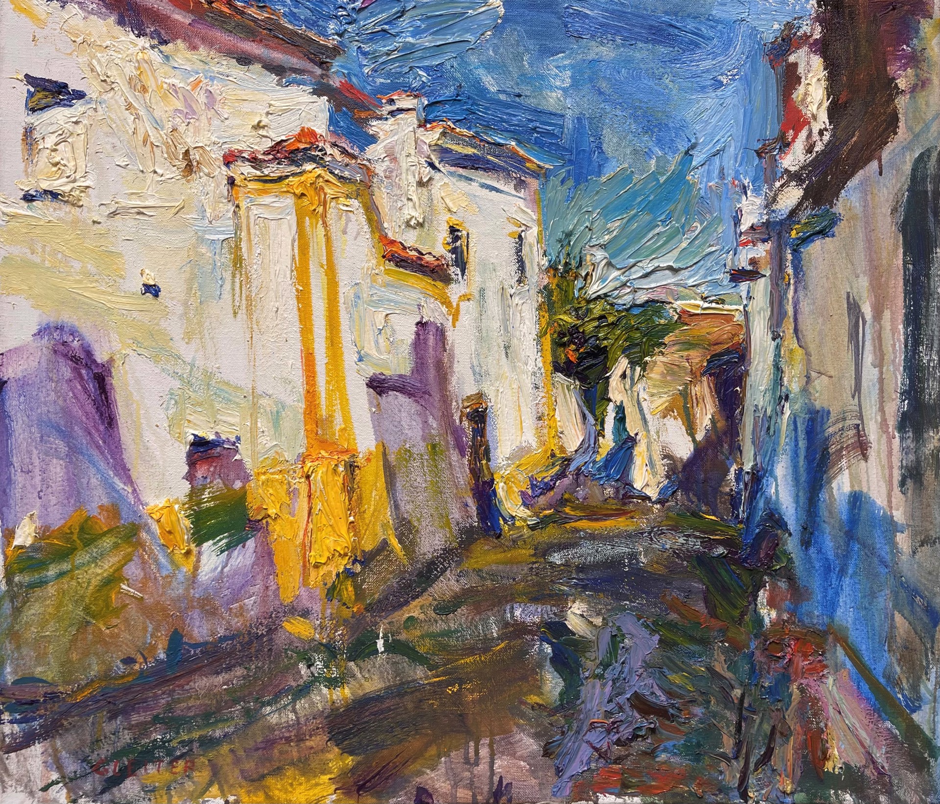Street in Portuguese Town by Ulrich Gleiter