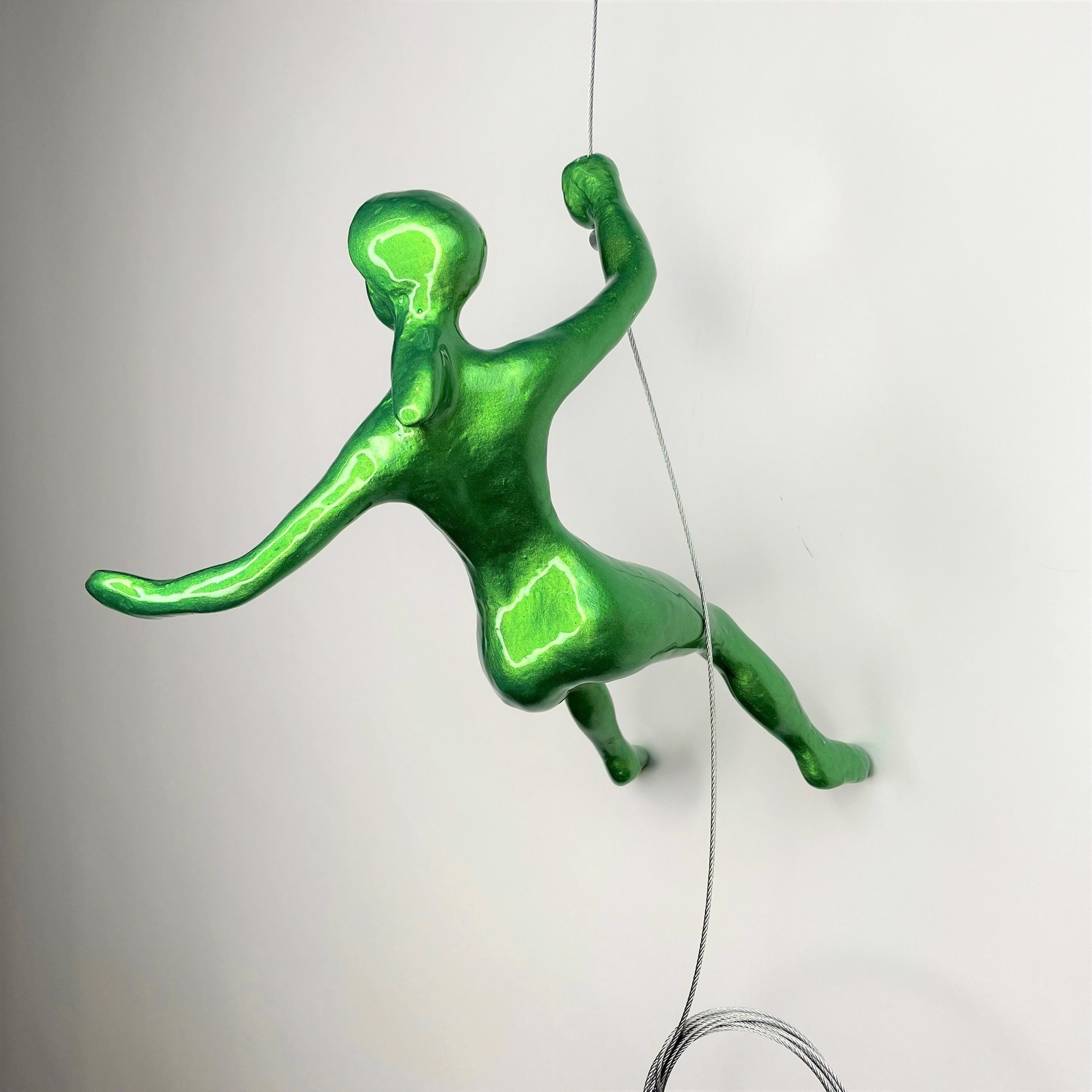 Female Climber 15-O ~ Position 15 in color Forest Green by Ancizar Marin