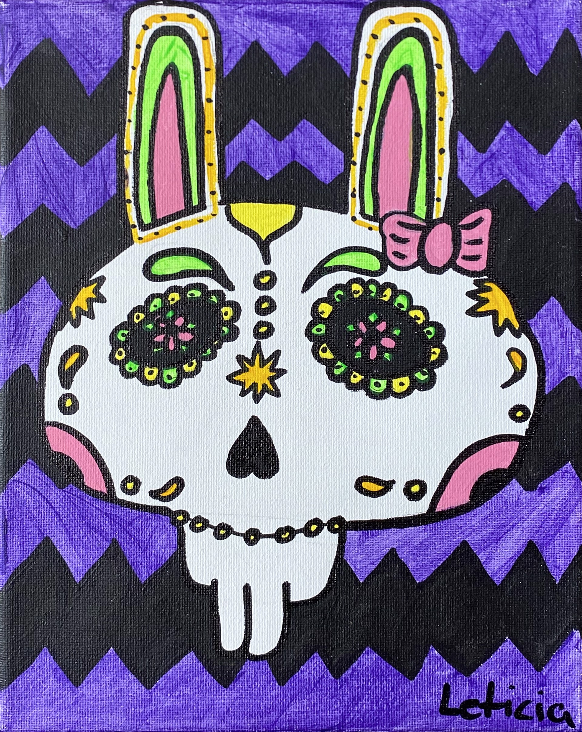 "Sugar Skull Bunny" by Leticia by One Step Beyond
