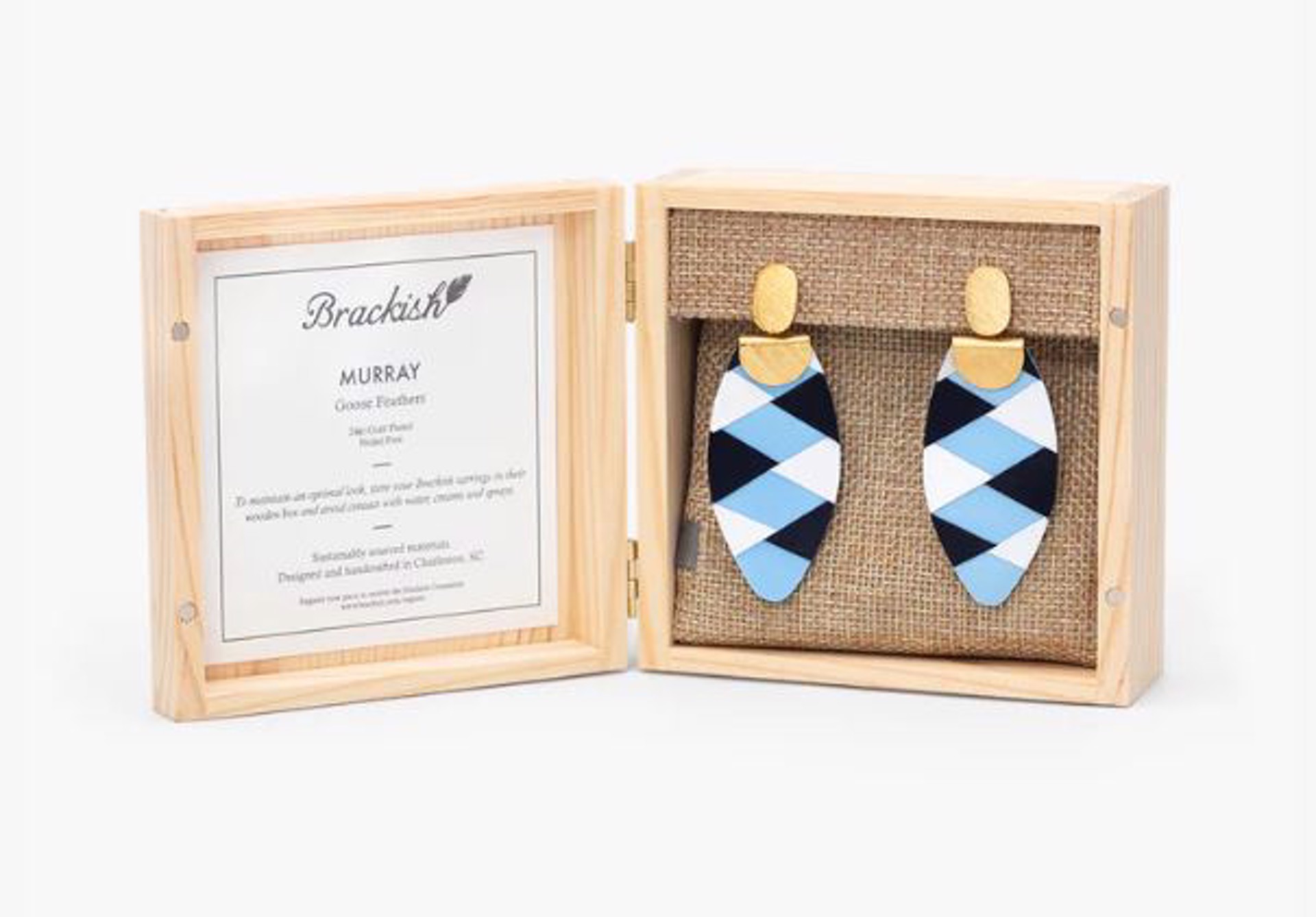 Murray Drop Earrings - Goose by Brackish