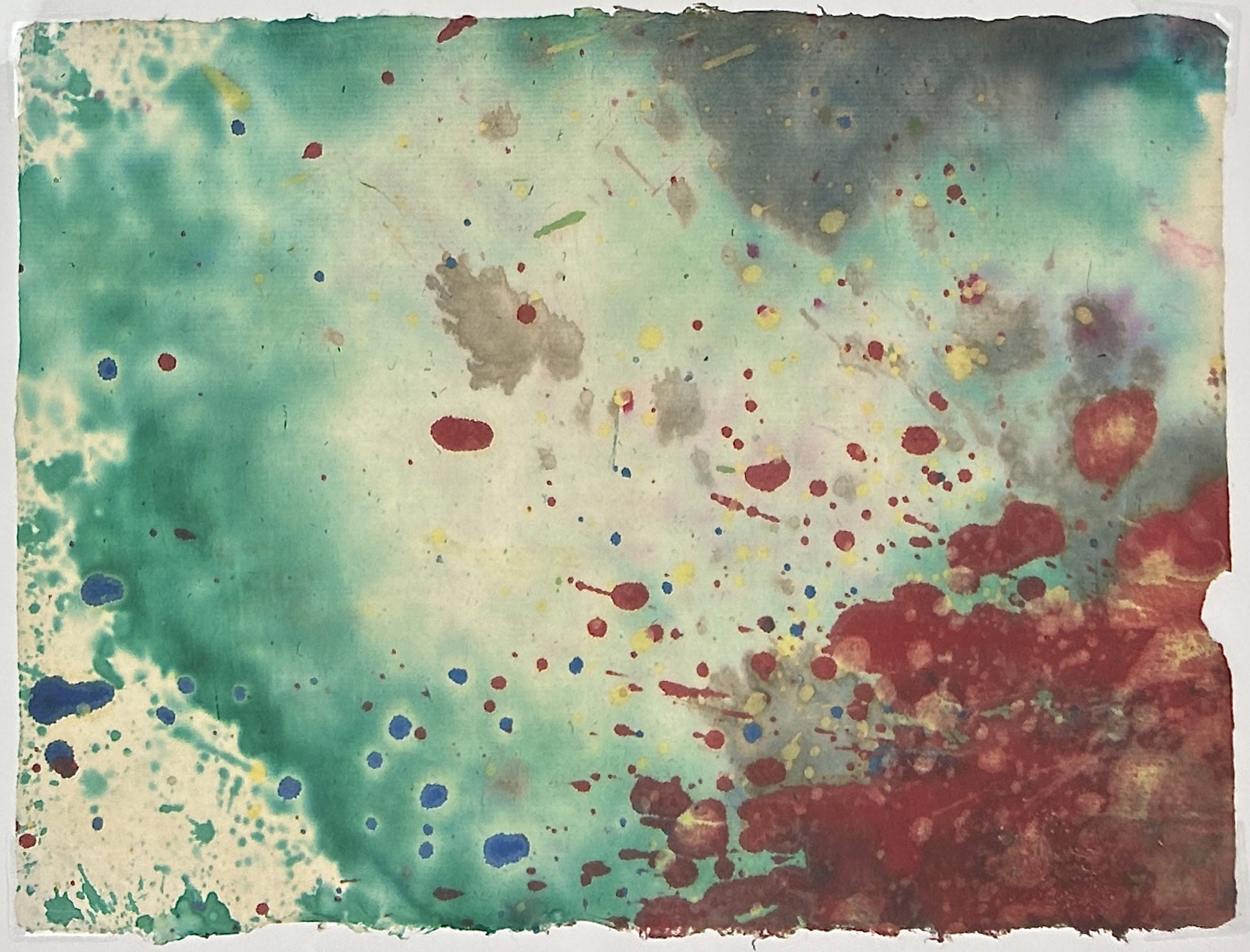 Abstract in Red & Green by Taro Yamamoto