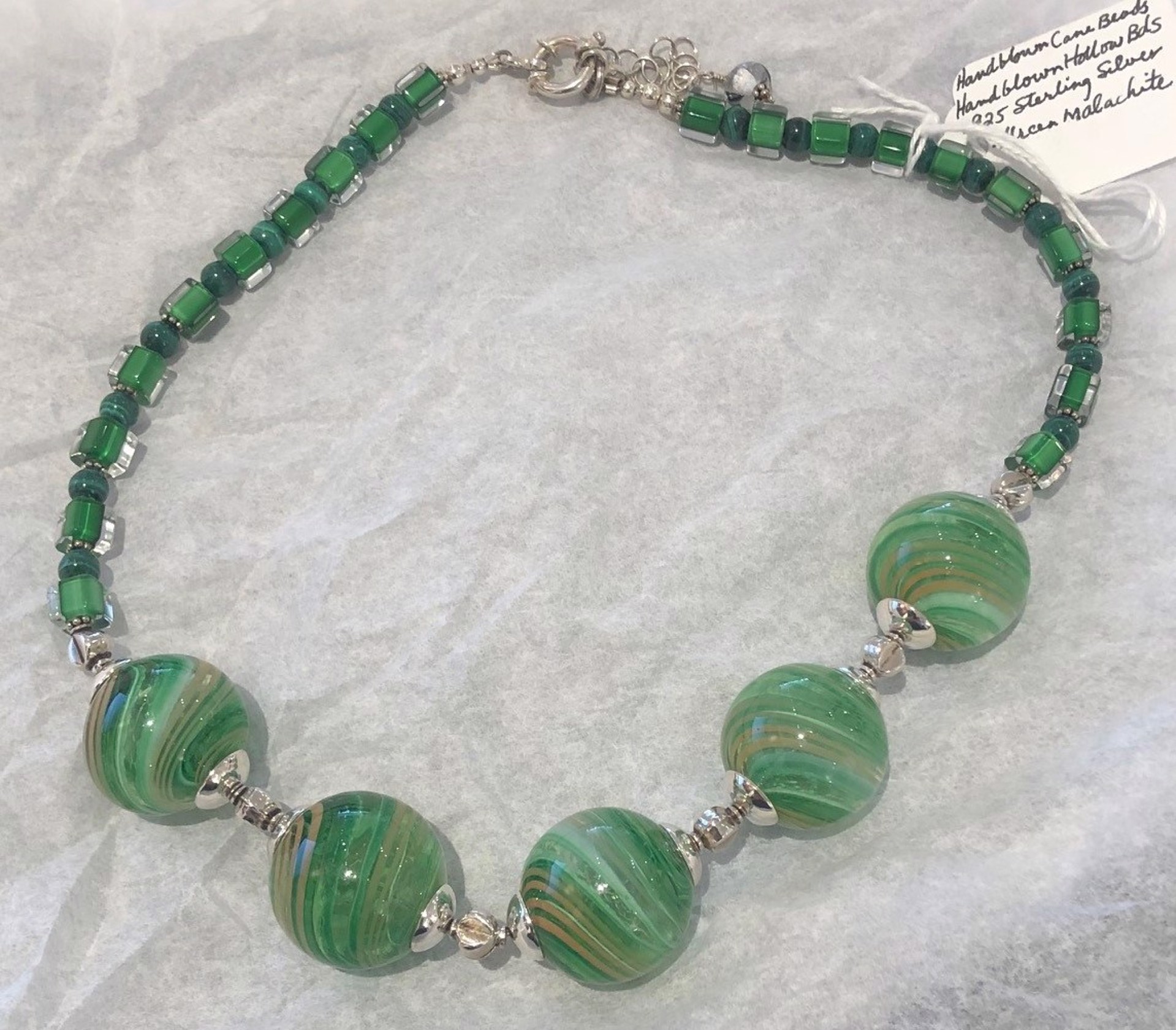 Necklace Blown Bead - 203081 by Virginia Wilson Toccalino