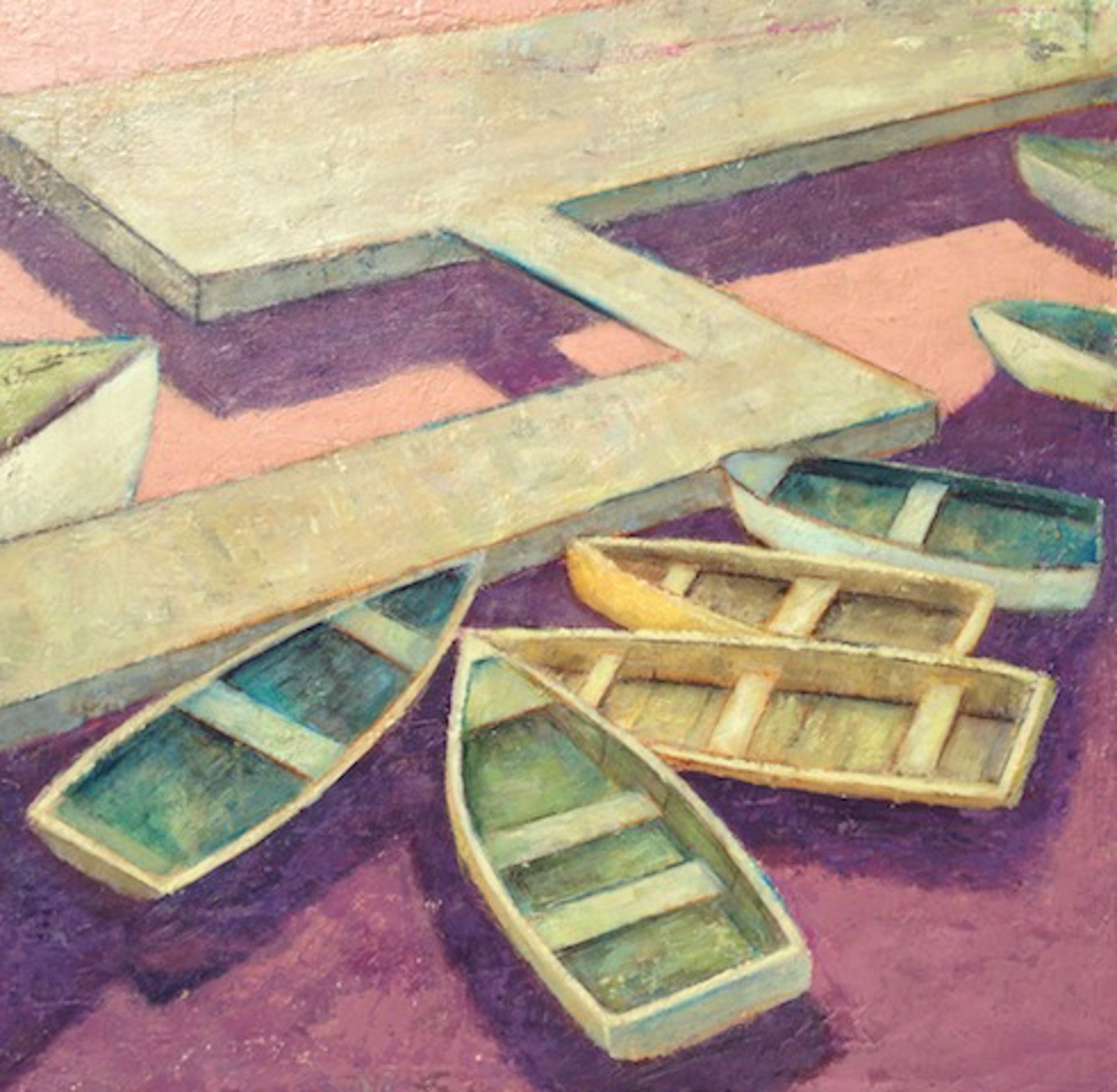 Row Boats 1 by Paul Brigham