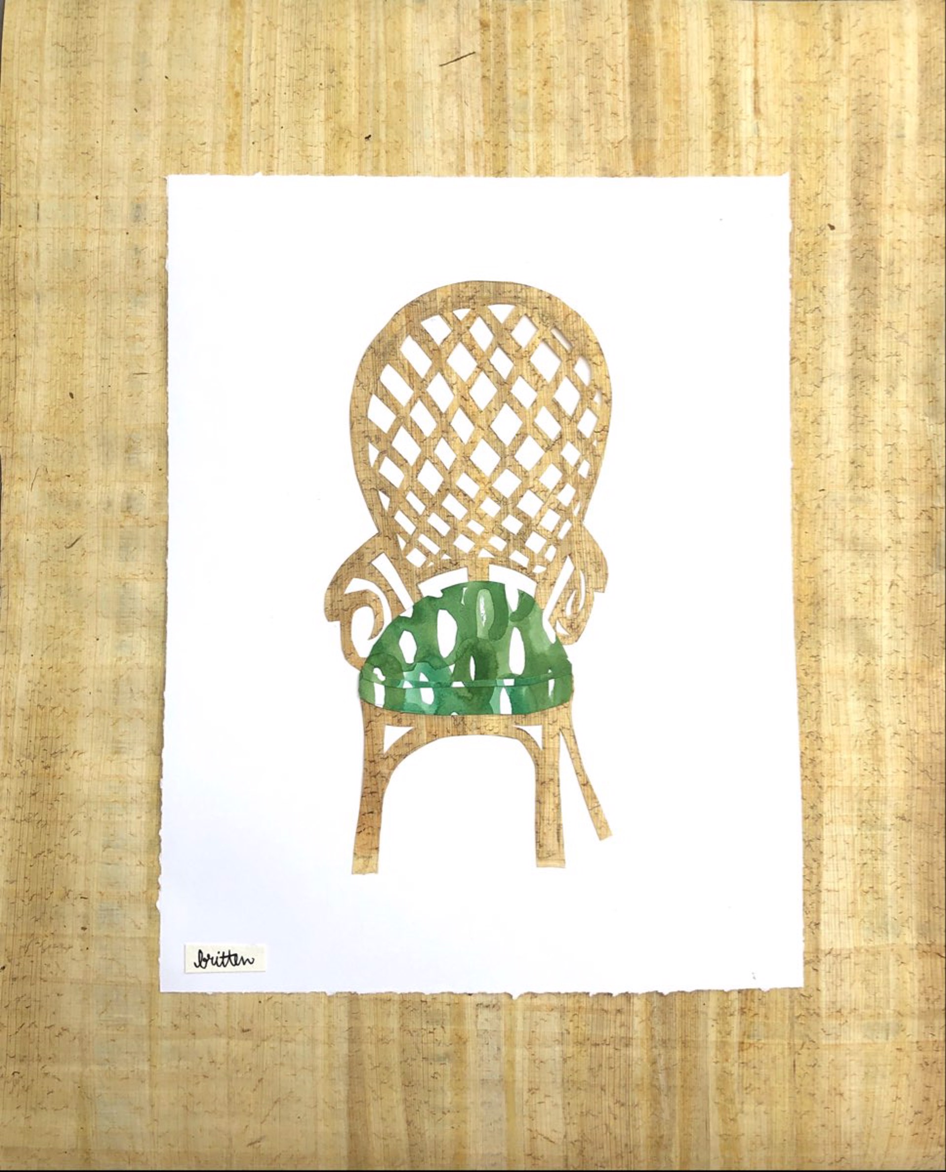 Peacock Chair I by Meg Britten