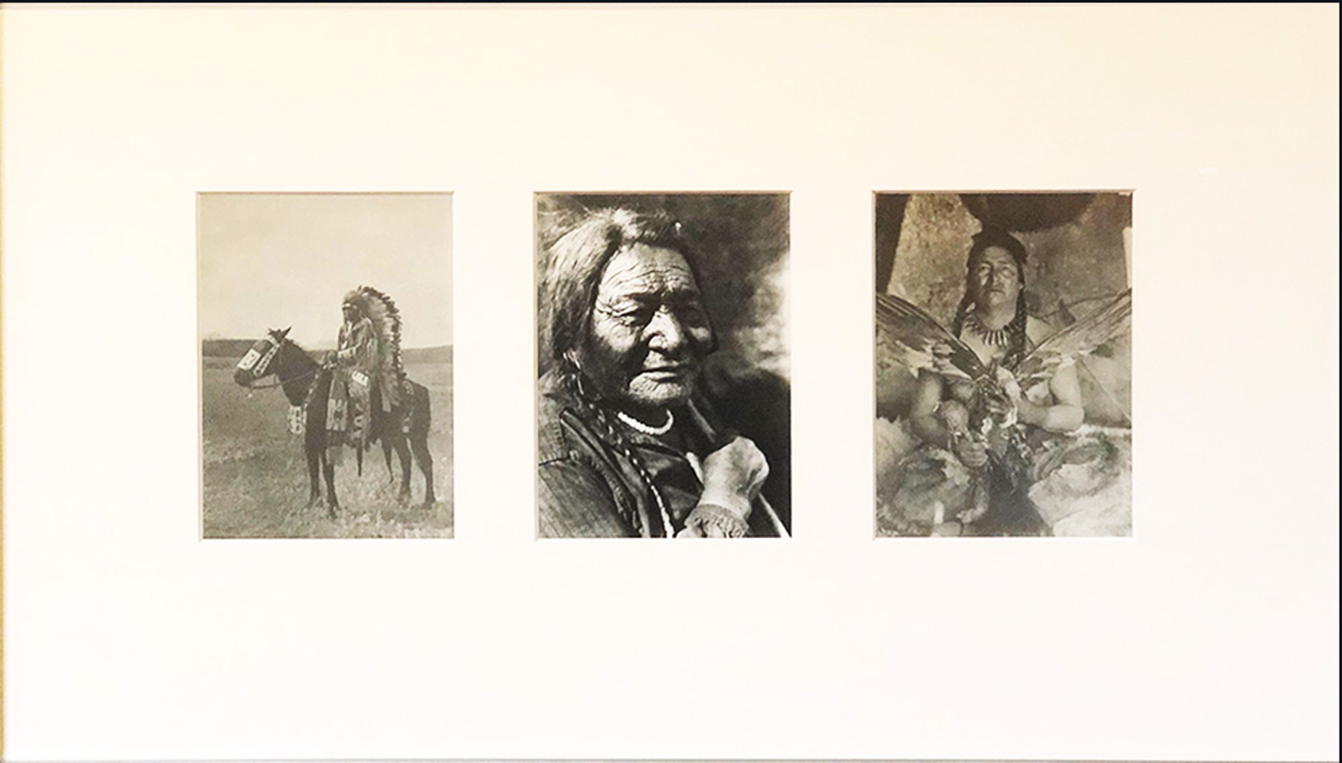 Three Native Elders Photos  by Edward S Curtis