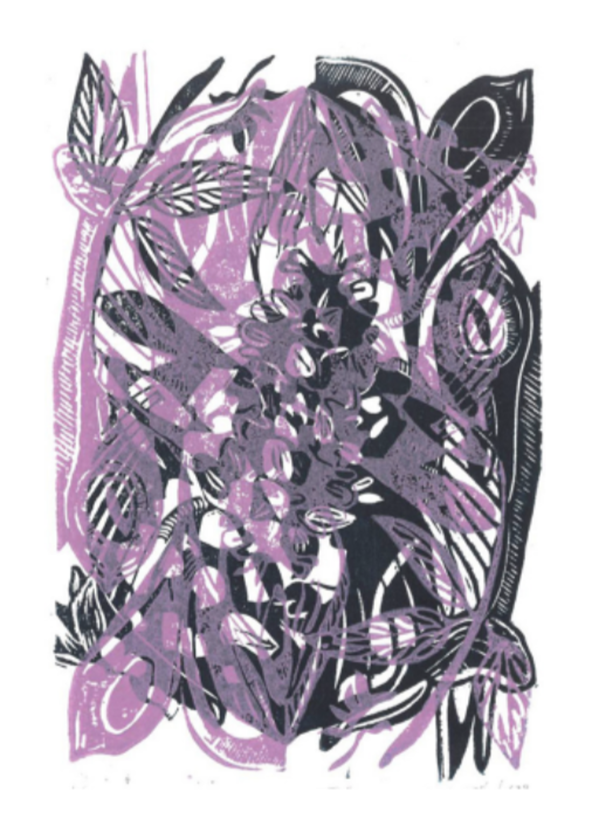 Wisteria II - Printmaking Collaboration by Artists For Humanity