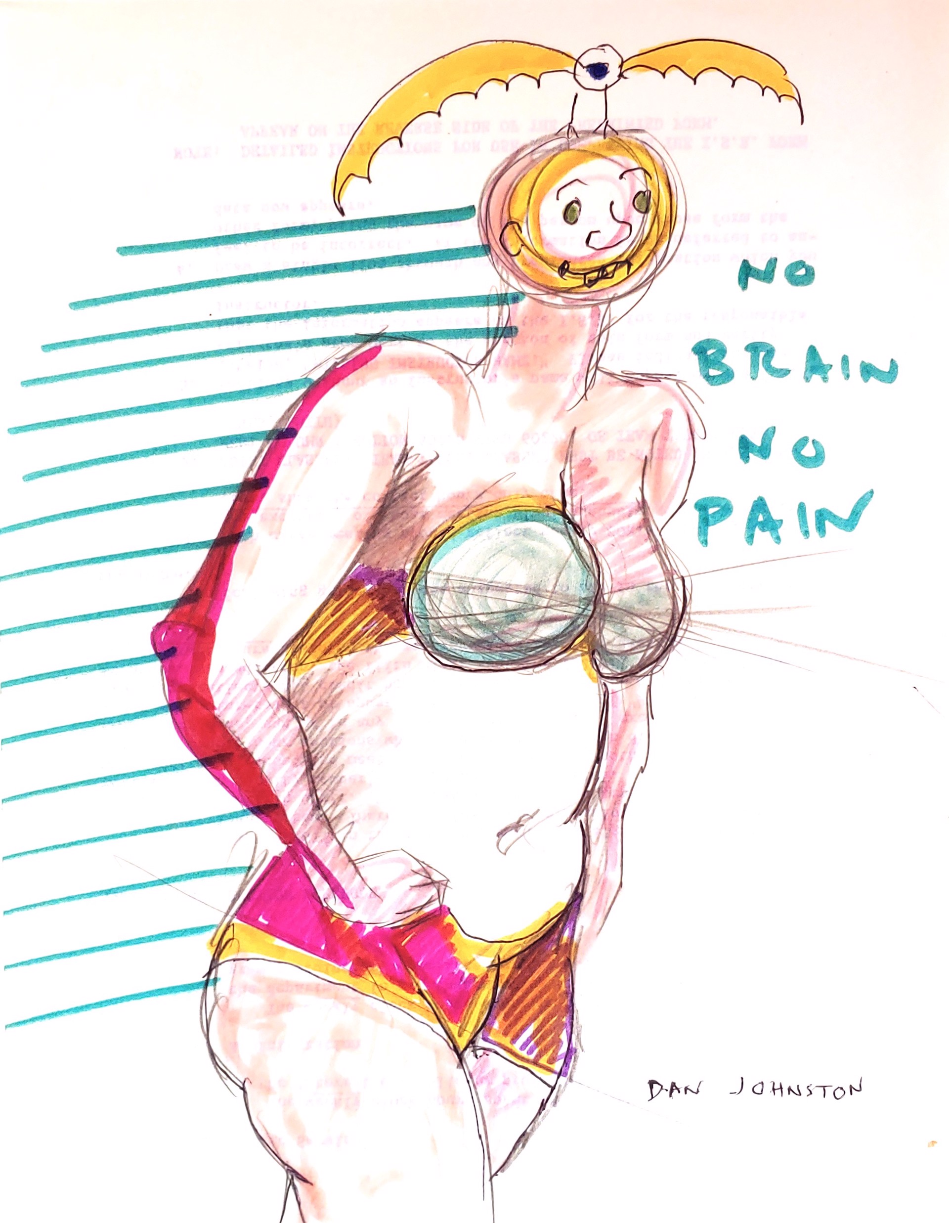 No Brain No Pain by Daniel Johnston