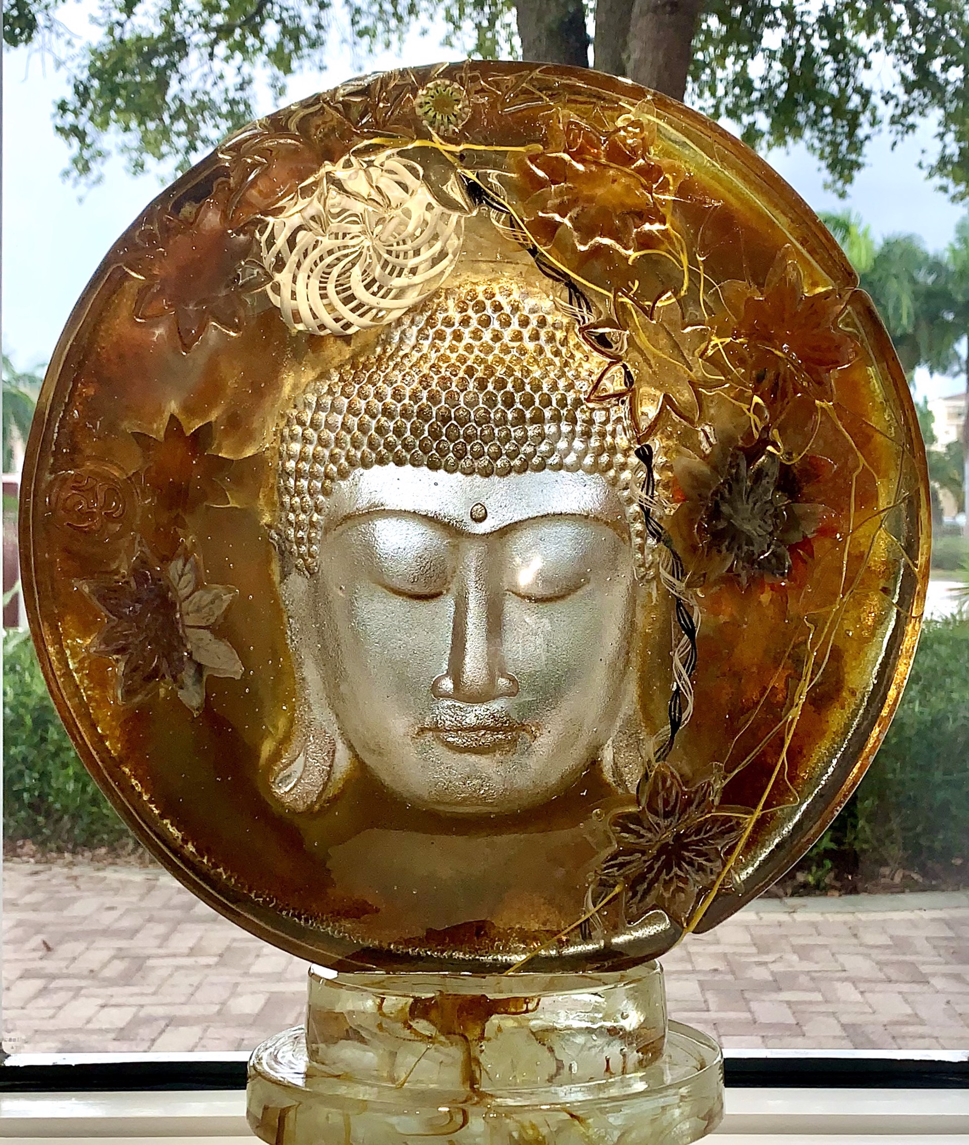 Gold Buddha Disk by Susan Gott