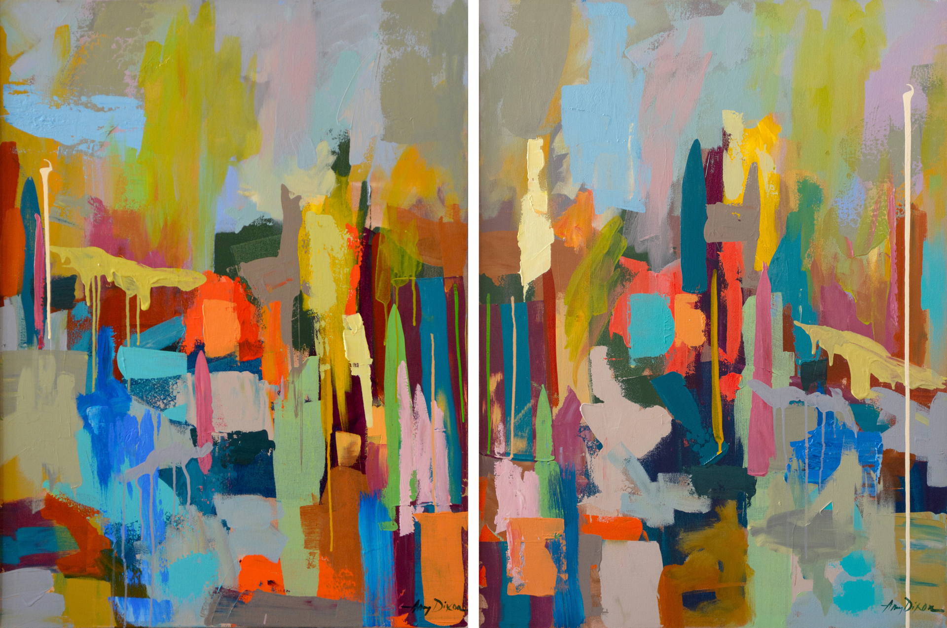 Out West (Diptych) by Amy Dixon