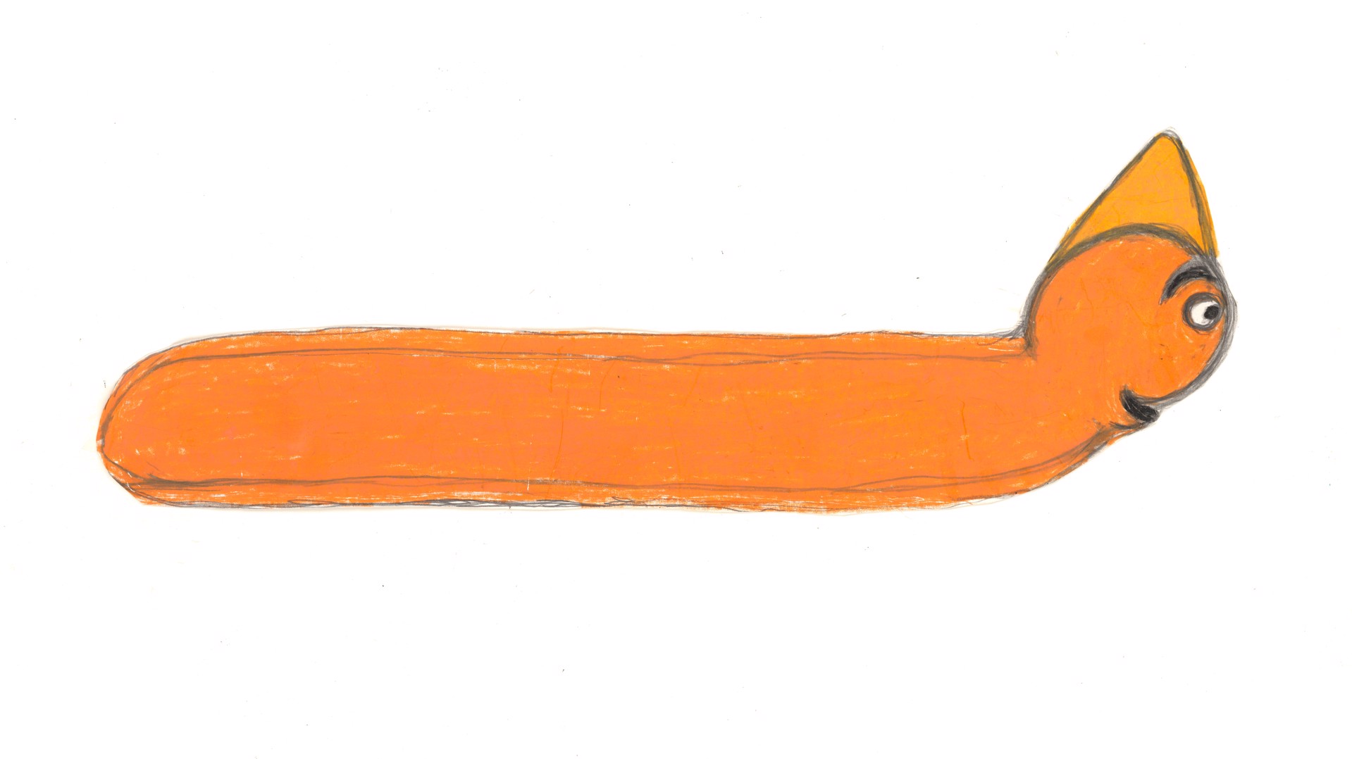 Orange Worm by Michael Haynes