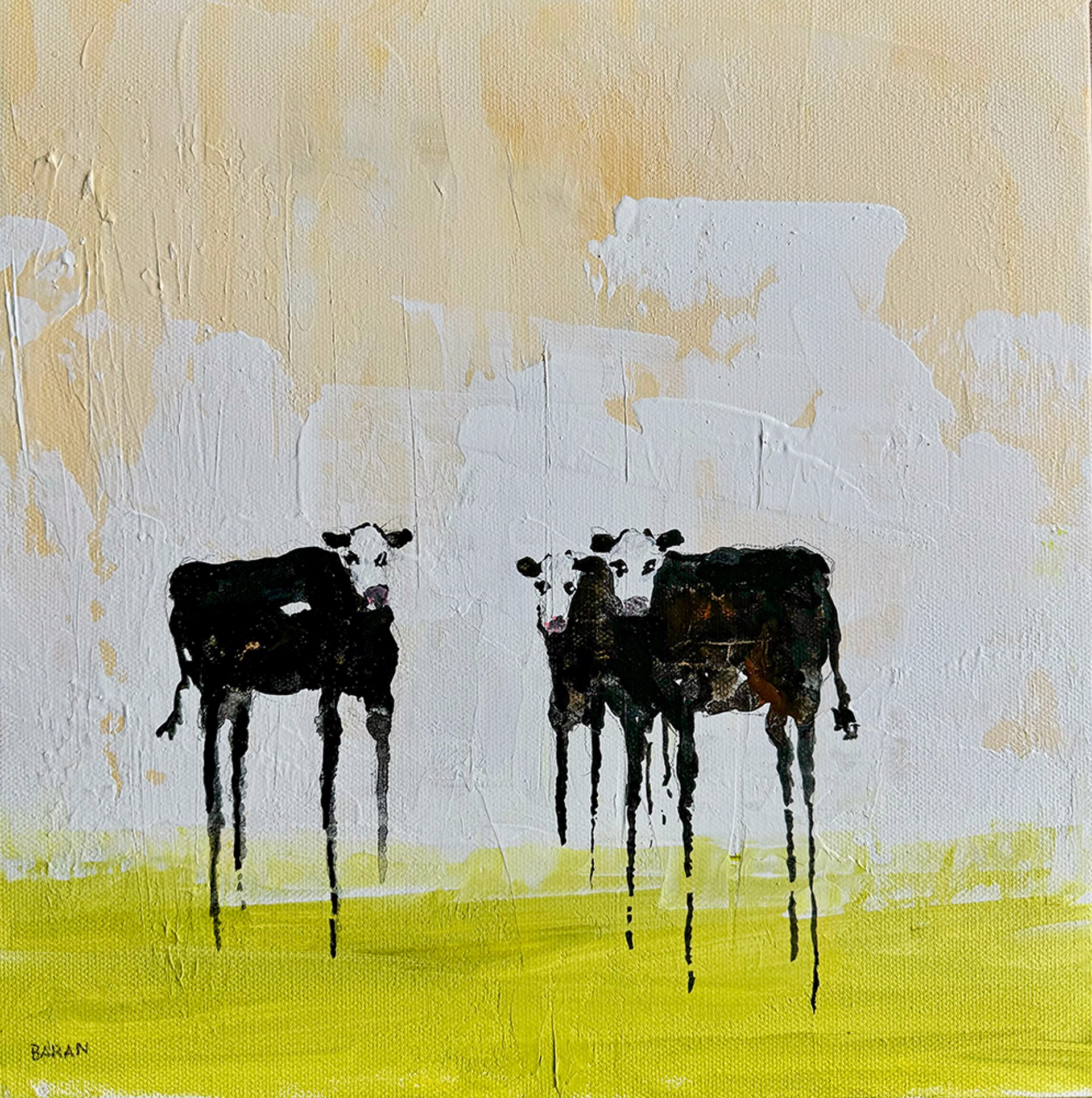 Cow Trio by John Baran
