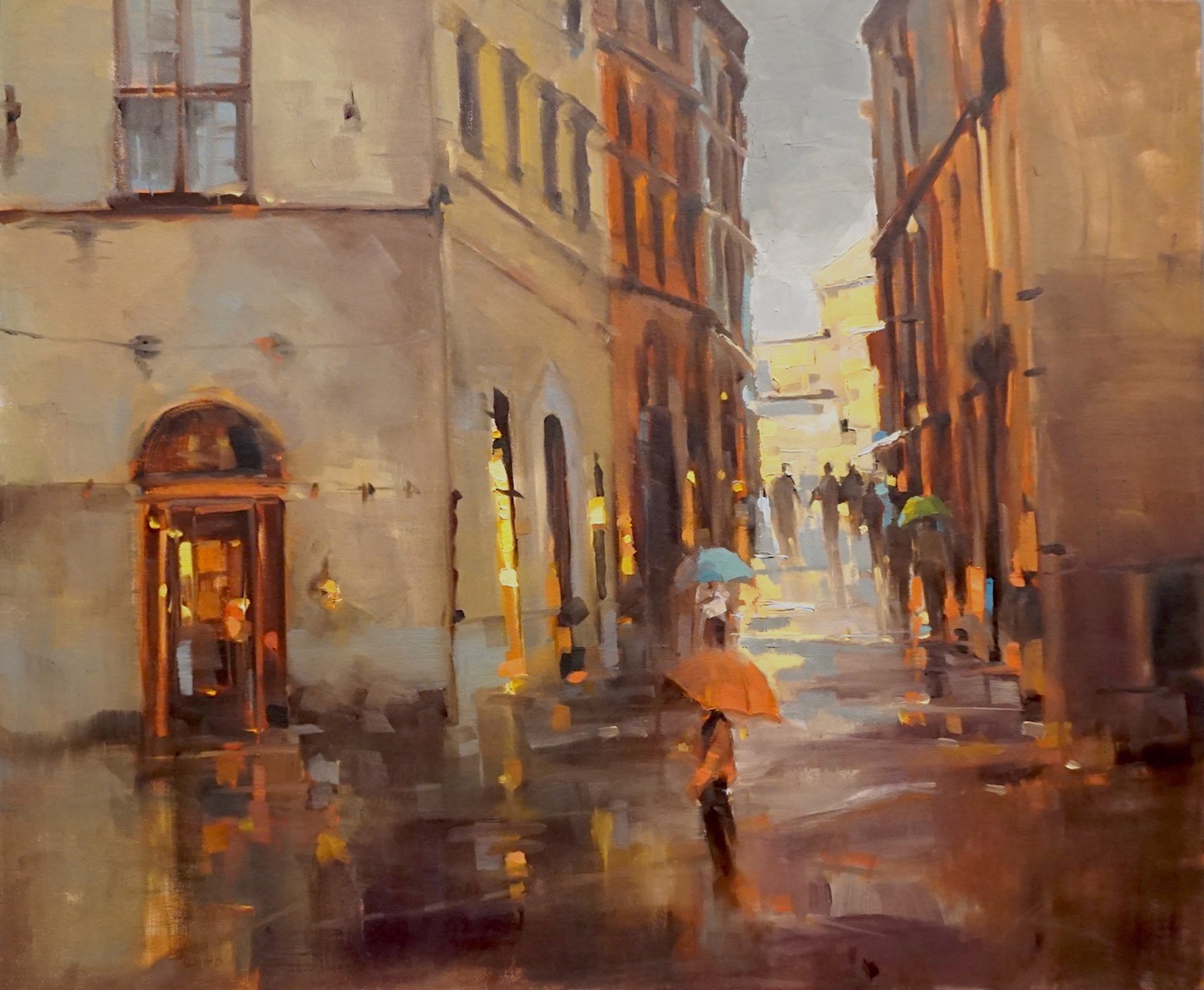 Rainy Day in Siena by Donald Weber