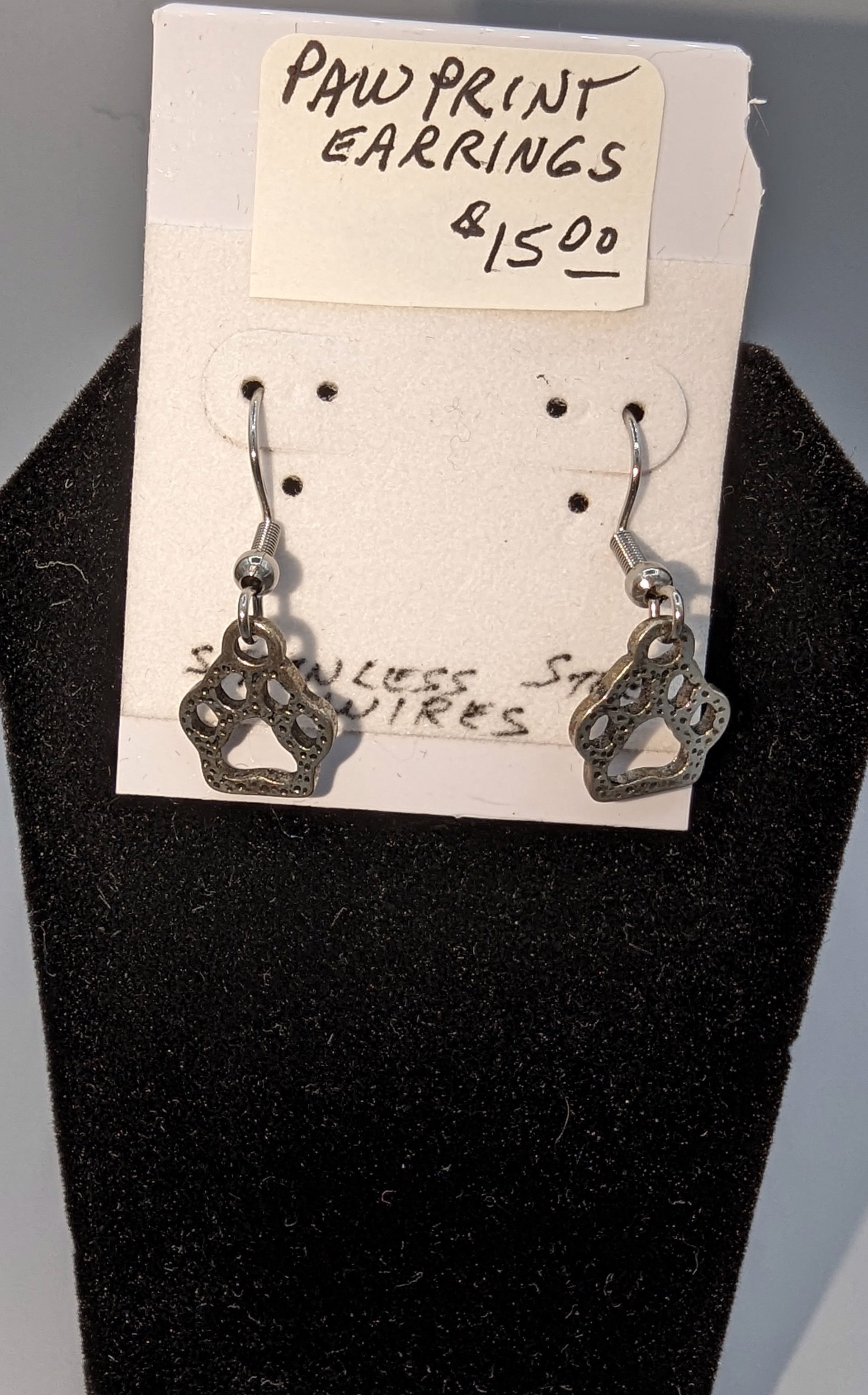 Paw print Earrings by Betty Binder