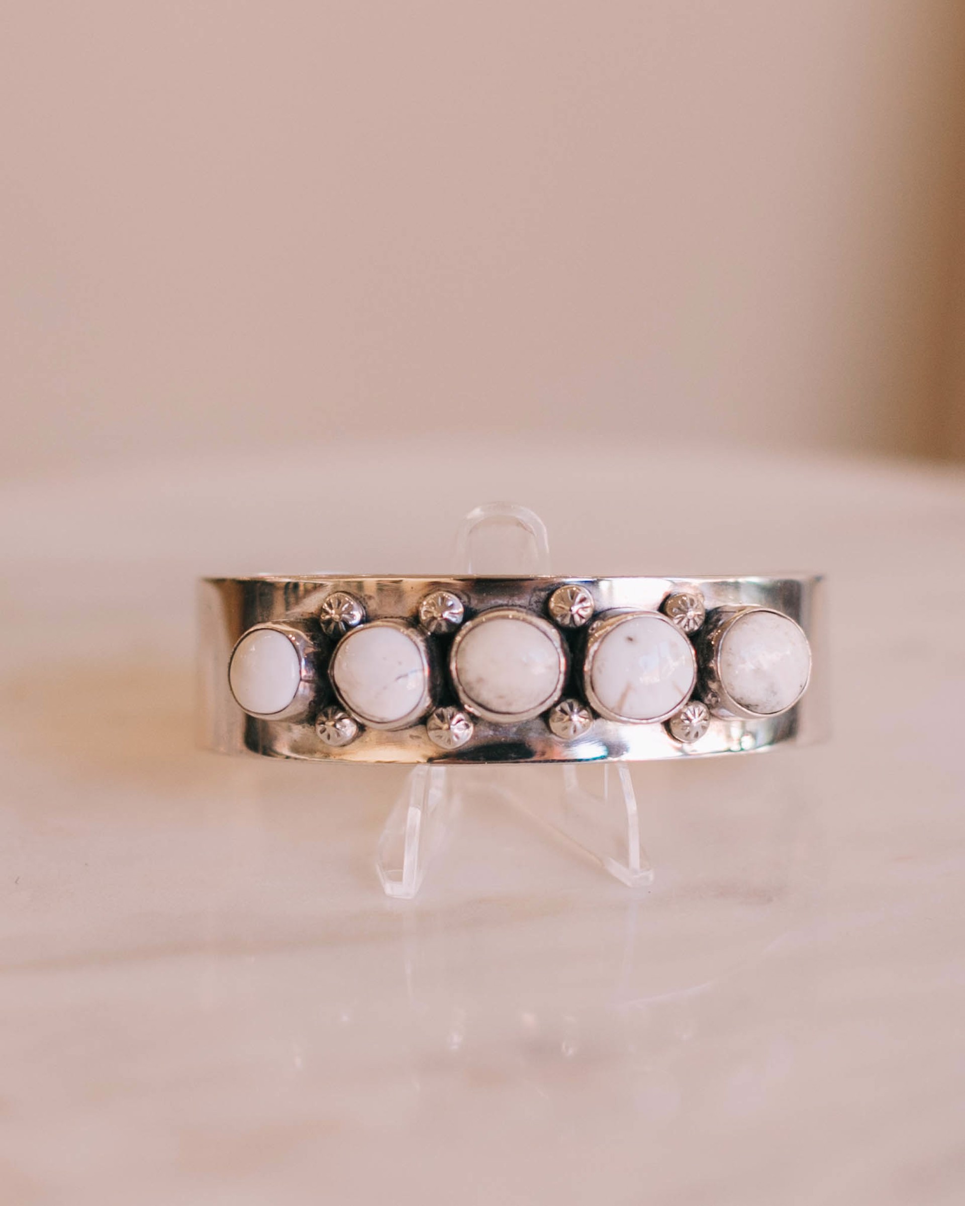 White Turquoise Cuff #01 by Richard Hendricks
