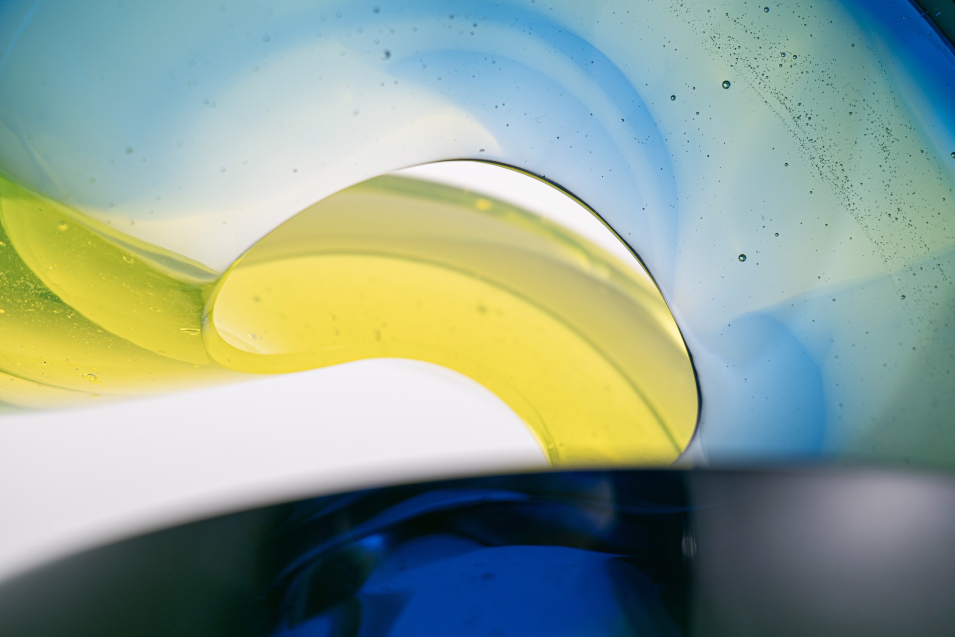 "Aqua One" Blue/Yellow by Vlastimil Beranek