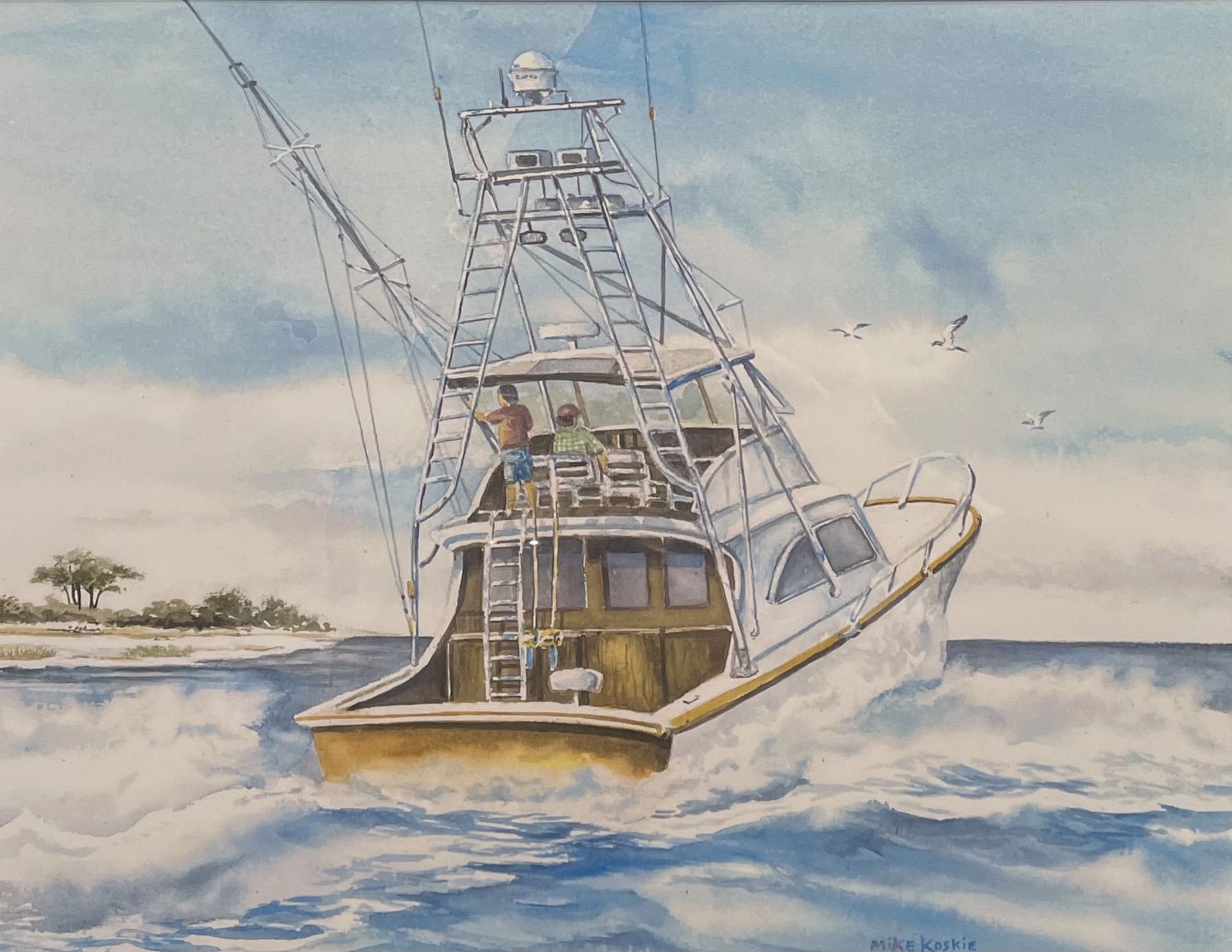 Heading Out in the Gulf by Mike Koskie
