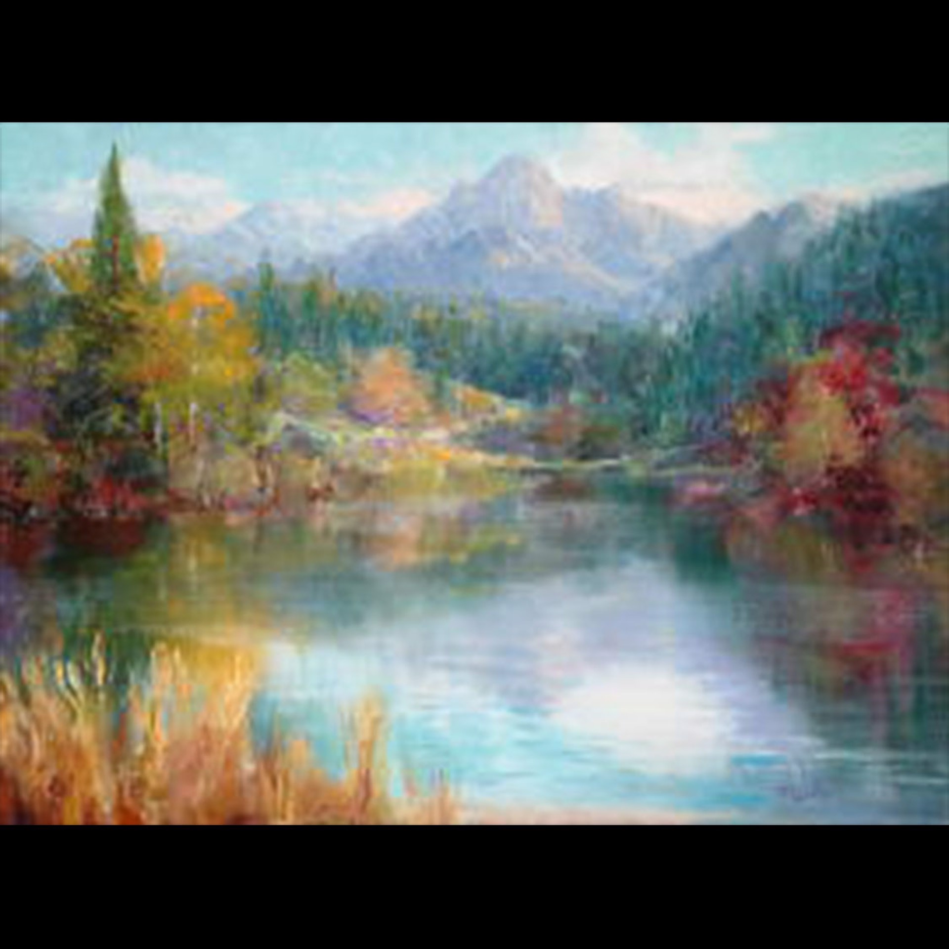 Beside a Mountain Lake by Eric Wallis
