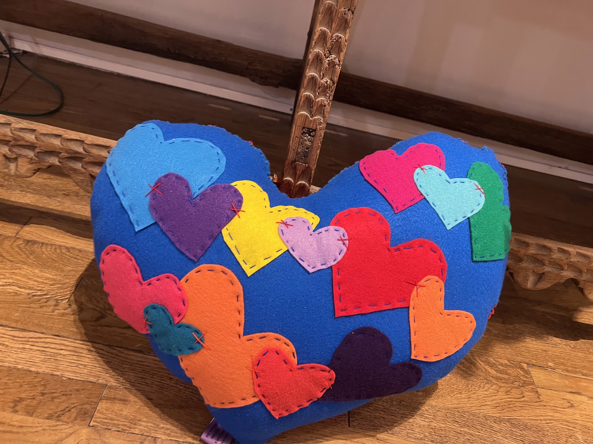 Red + Blue Heart by Kerry Green