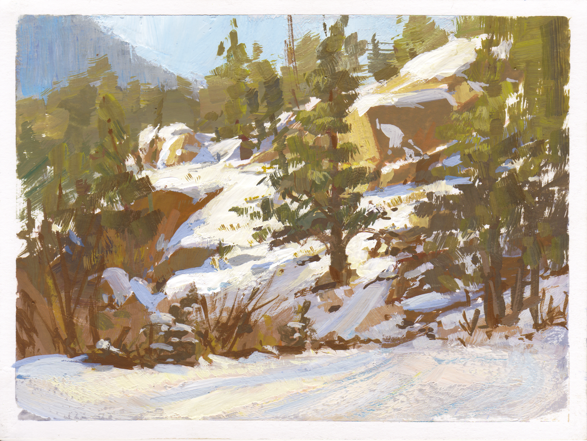 007 - Plein Air-Cathedral Spires, CO by Judd Mercer