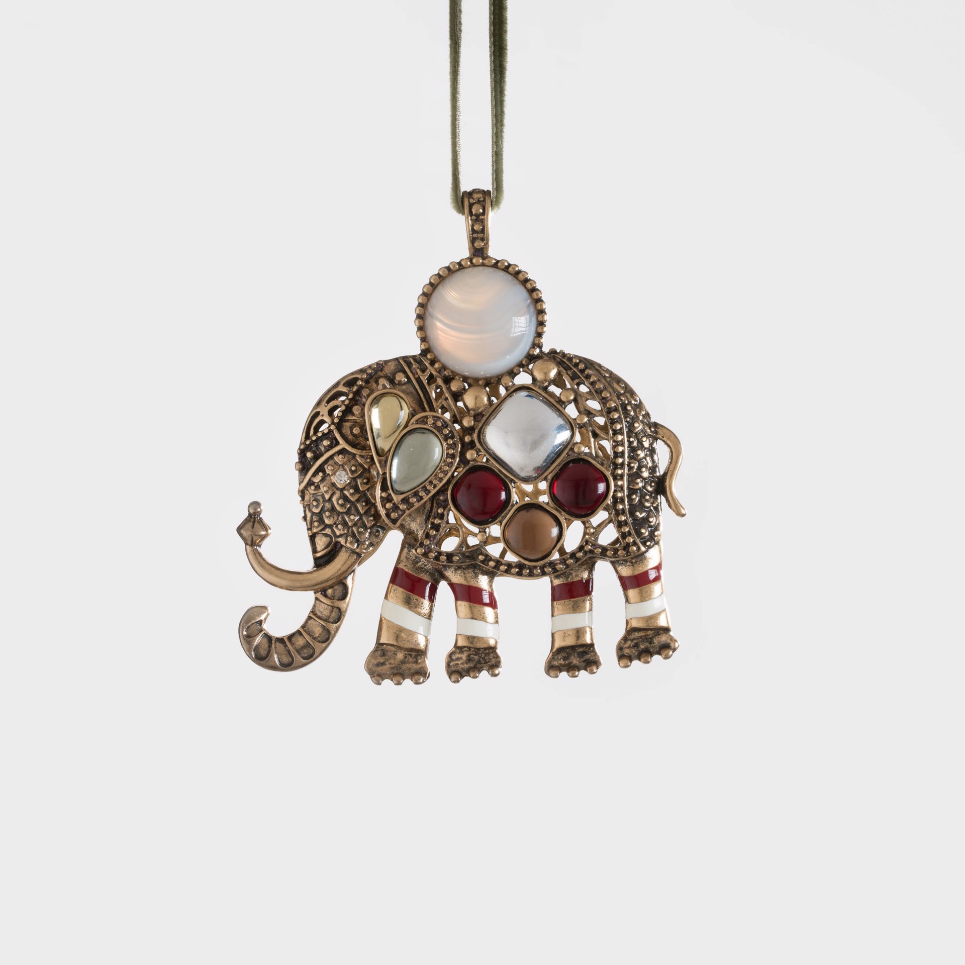 Jeweled Elephant Hanging Ornament by JB Ornaments & Gifts