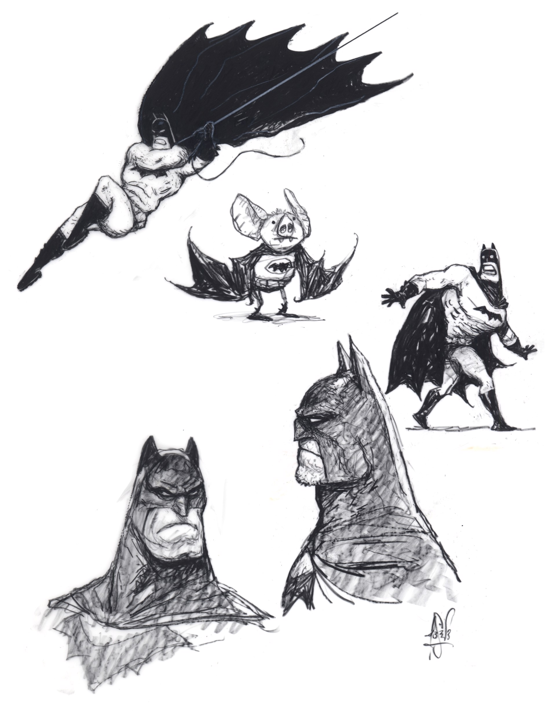 Batmen by Peter de Sève