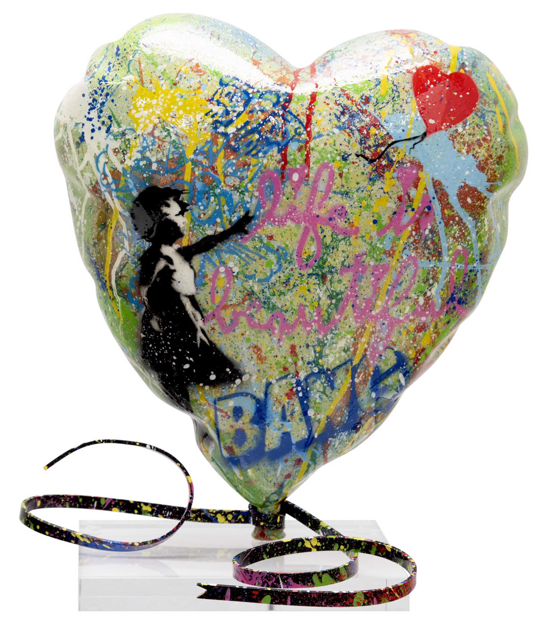 Balloon heart 1 by Mr Brainwash
