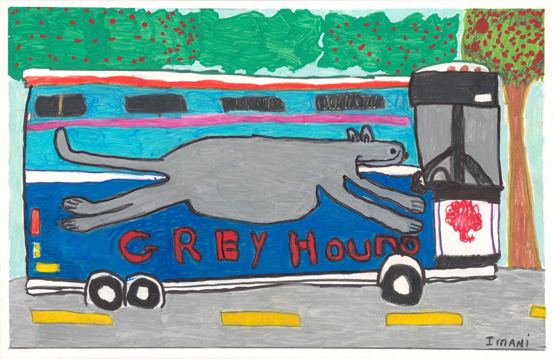 Greyhound Bus by Imani Turner