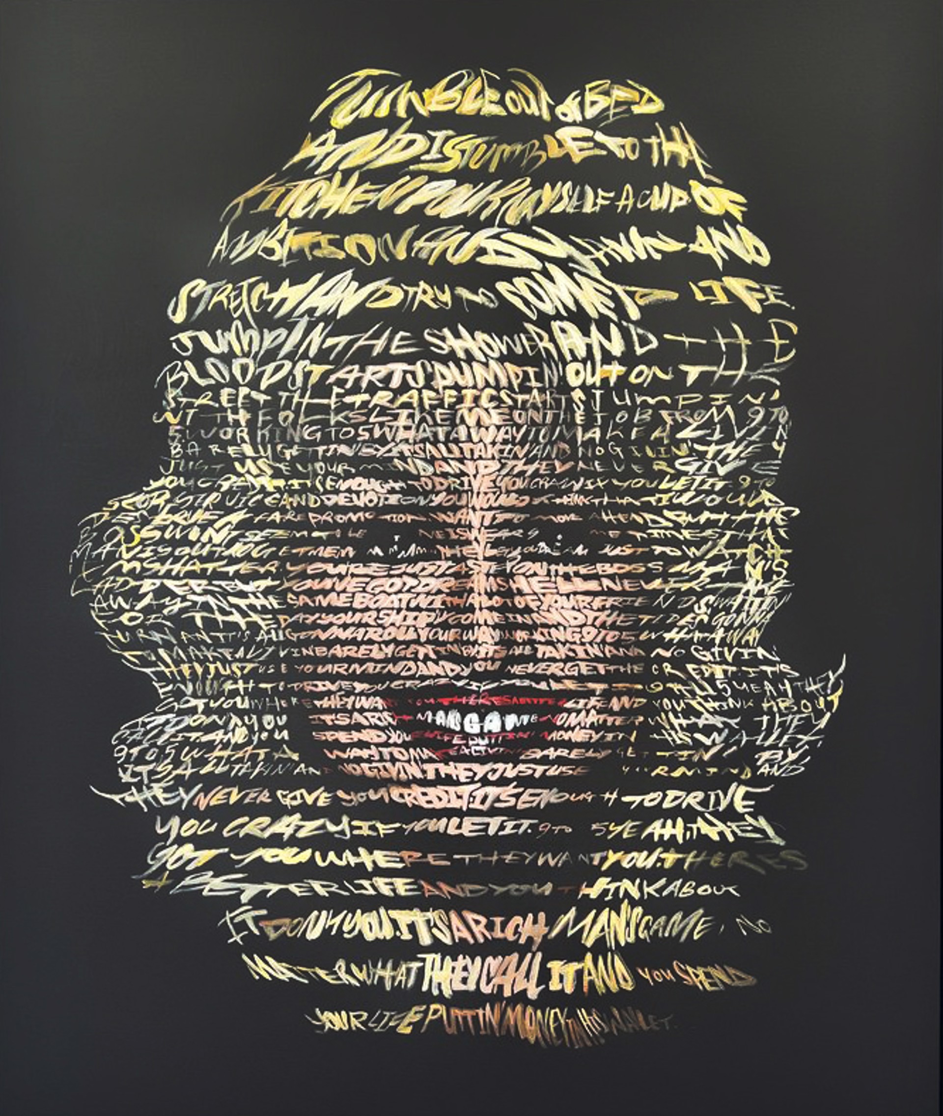 Dolly Parton (Text: 9 to 5) by David Hollier