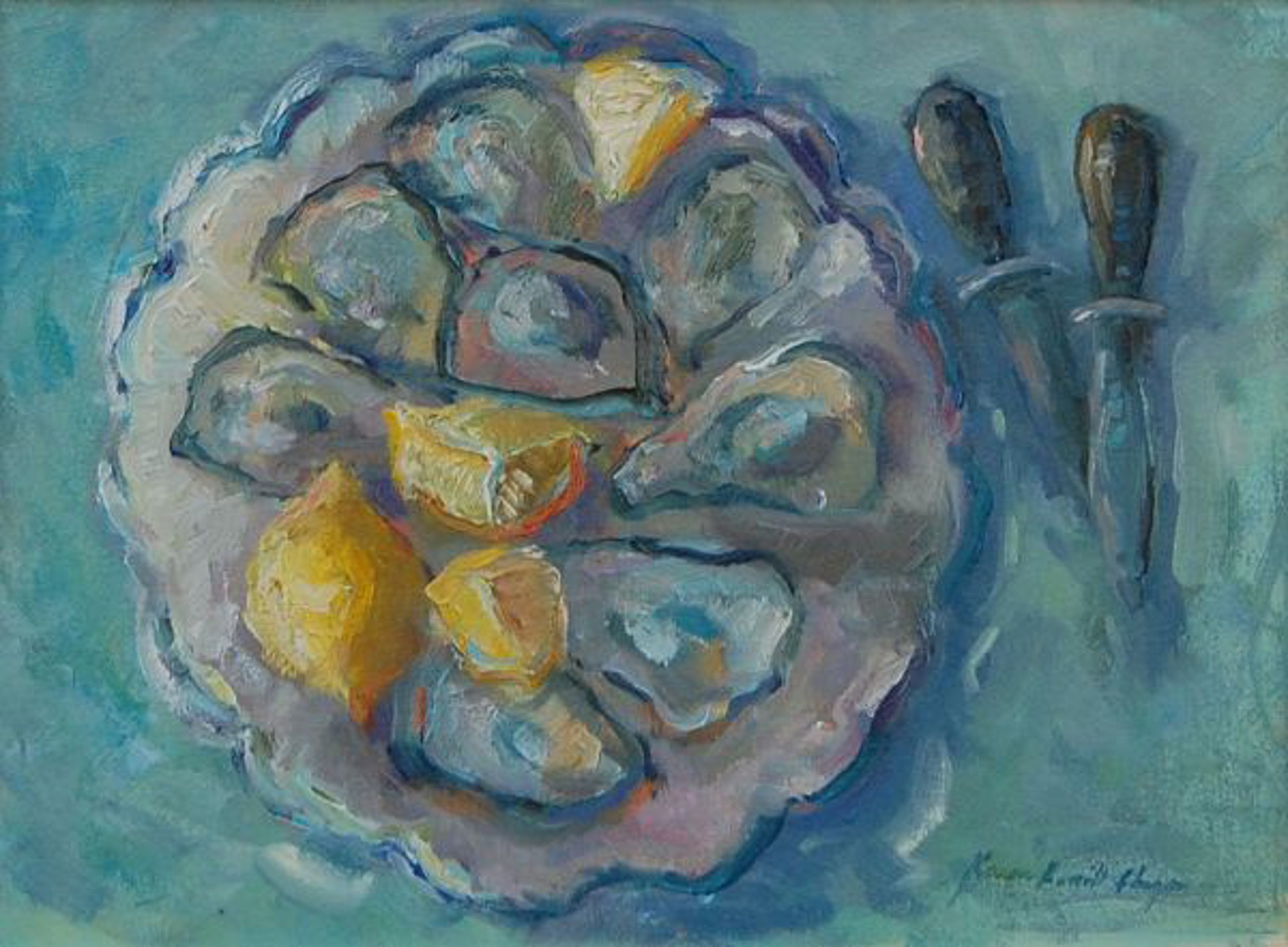 Oysters with Friends by Karen Hewitt Hagan