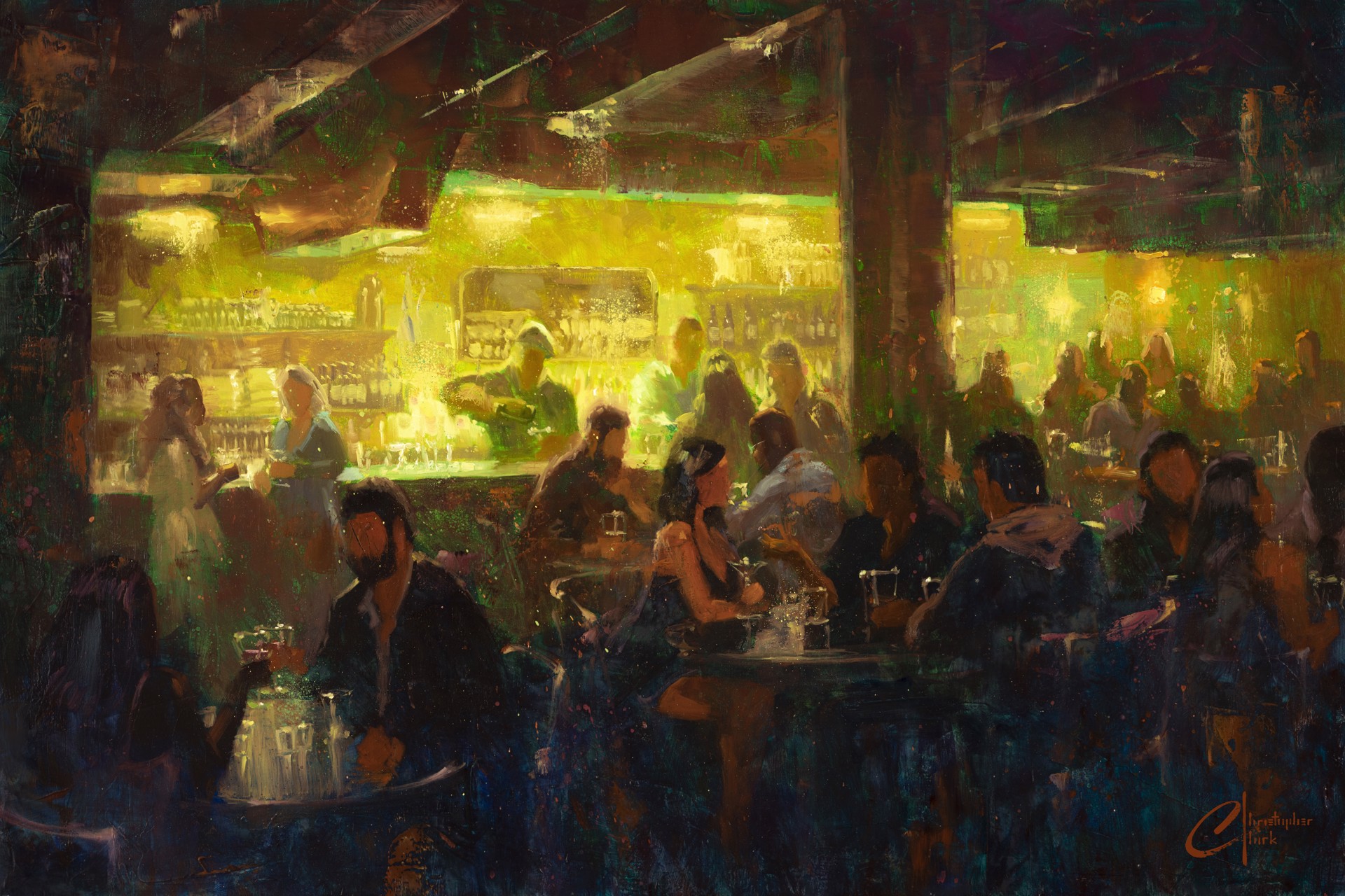New York City, Bar 1 by Christopher Clark