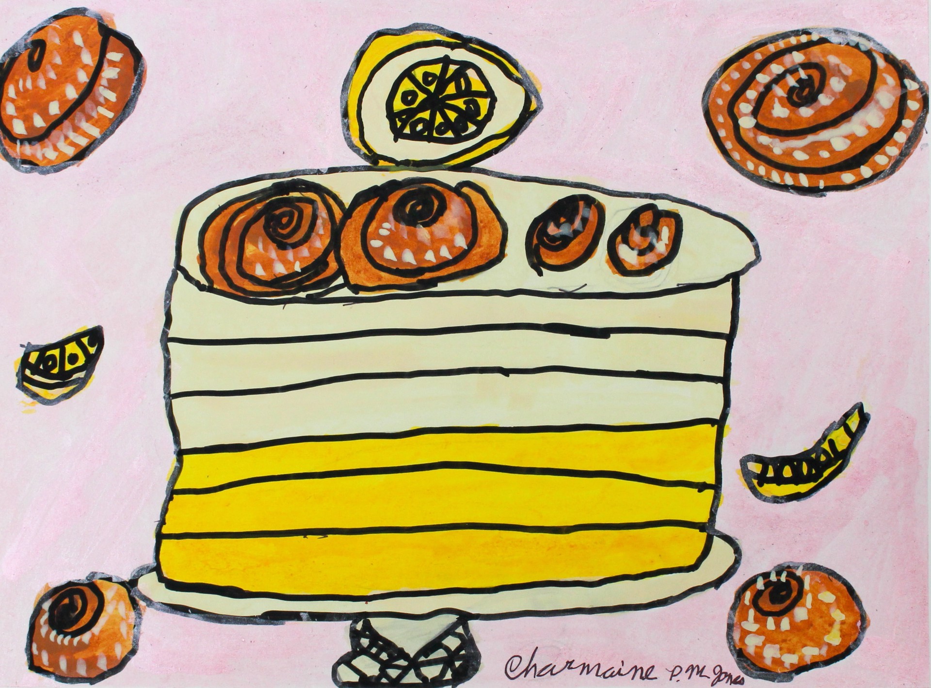 Sticky Bun Lemon Cake by Charmaine Jones