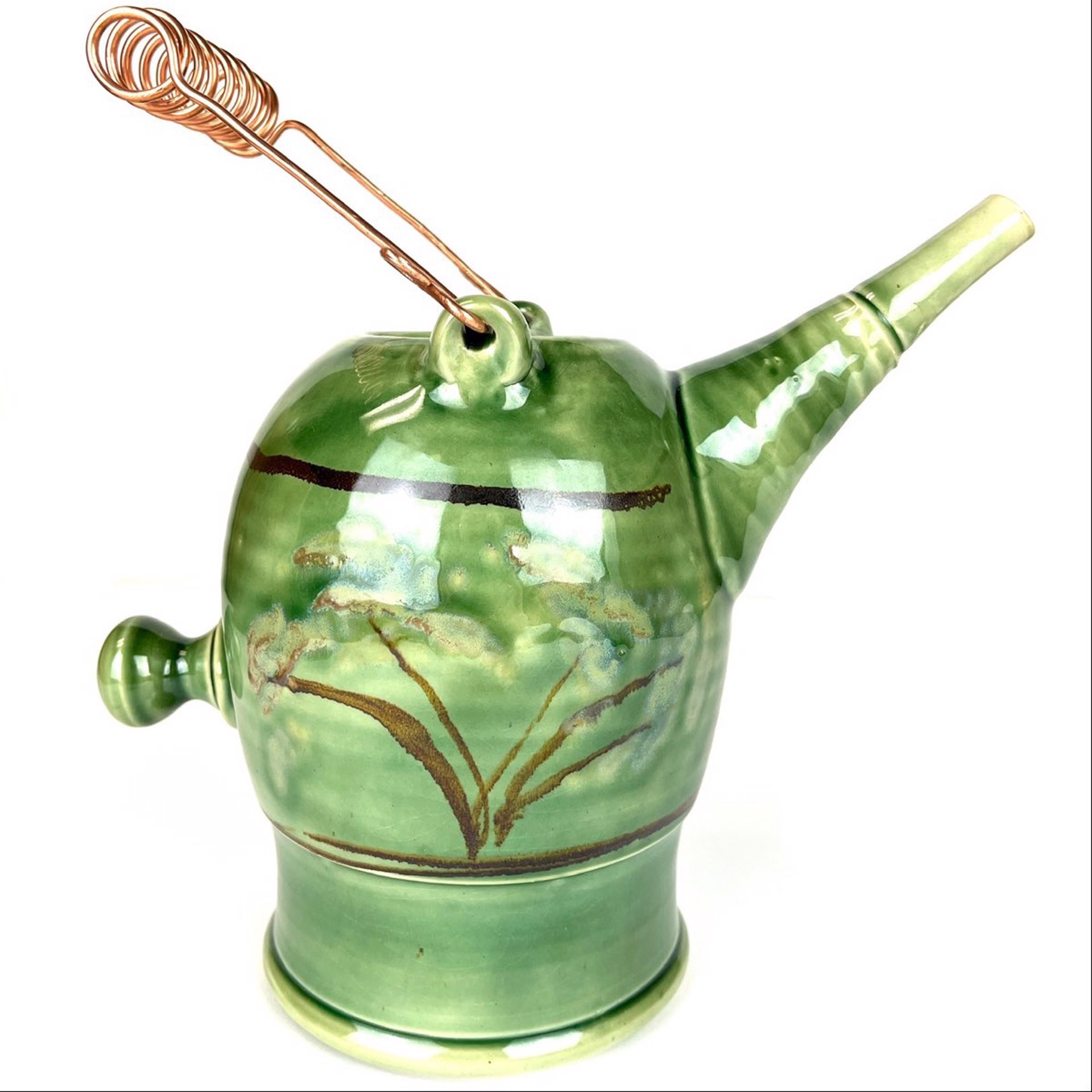 Thrown and Altered Watering Vessel by Mary Lynn Portera