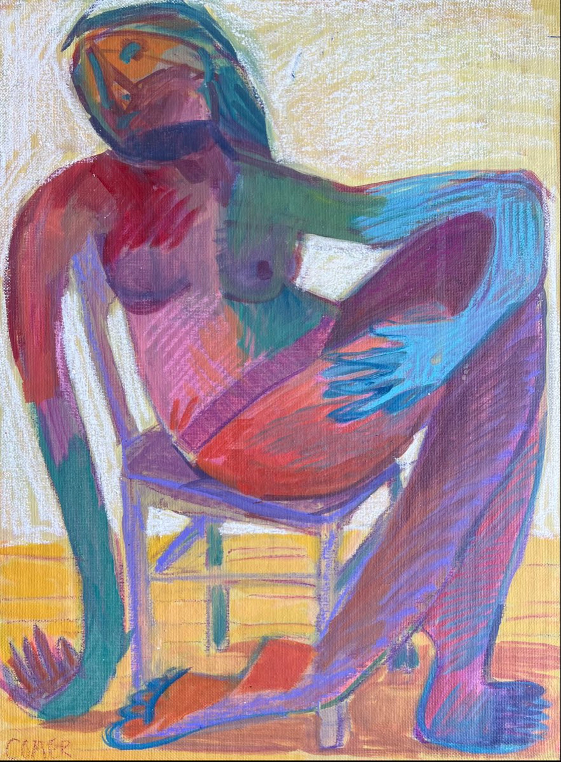 Figure on Chair by Colleen Terrell Comer
